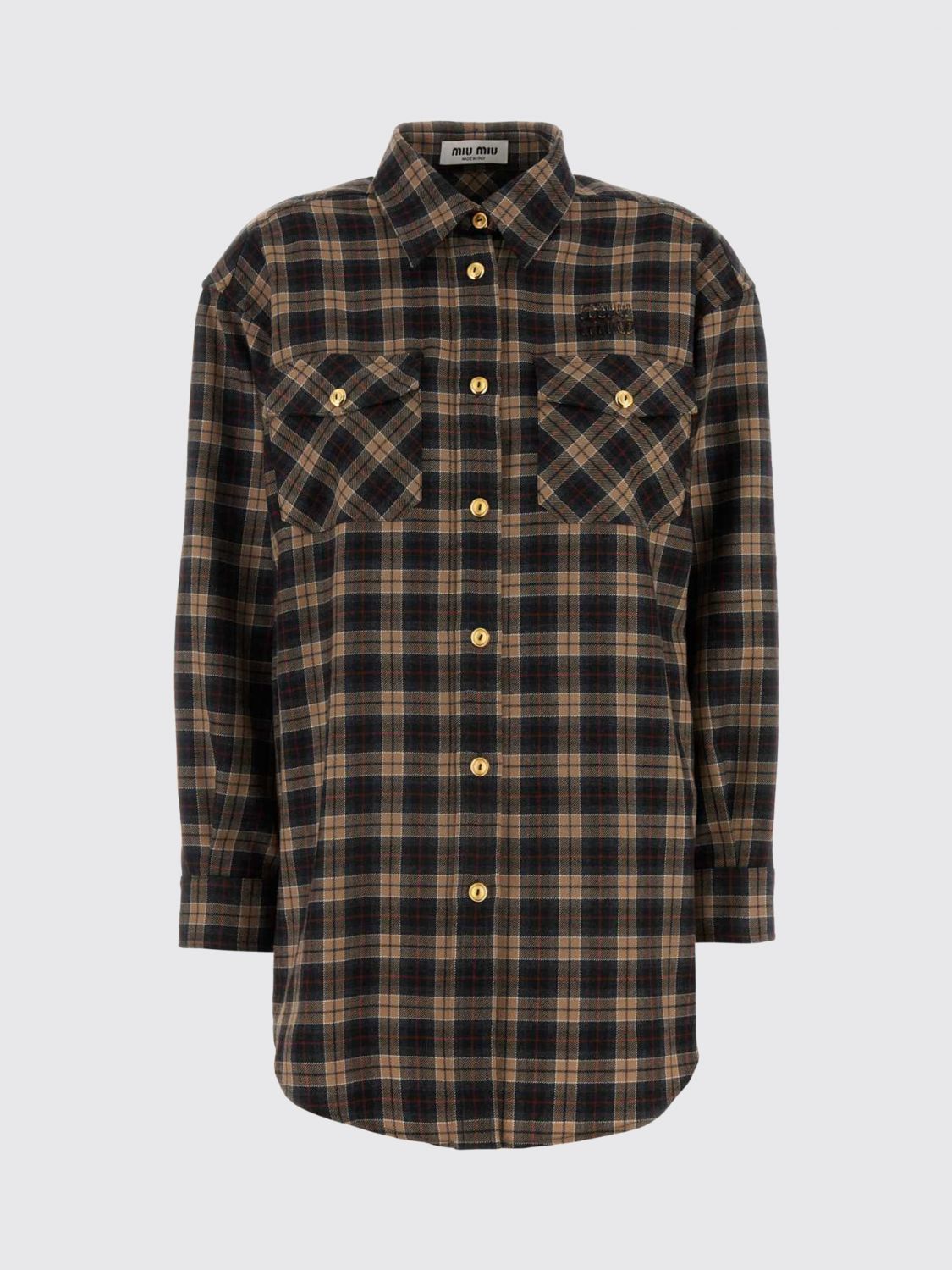 Miu Miu Miu Miu Shirt Woman Camel Size M / US 6-8 / IT 42-44 - 1 Preview