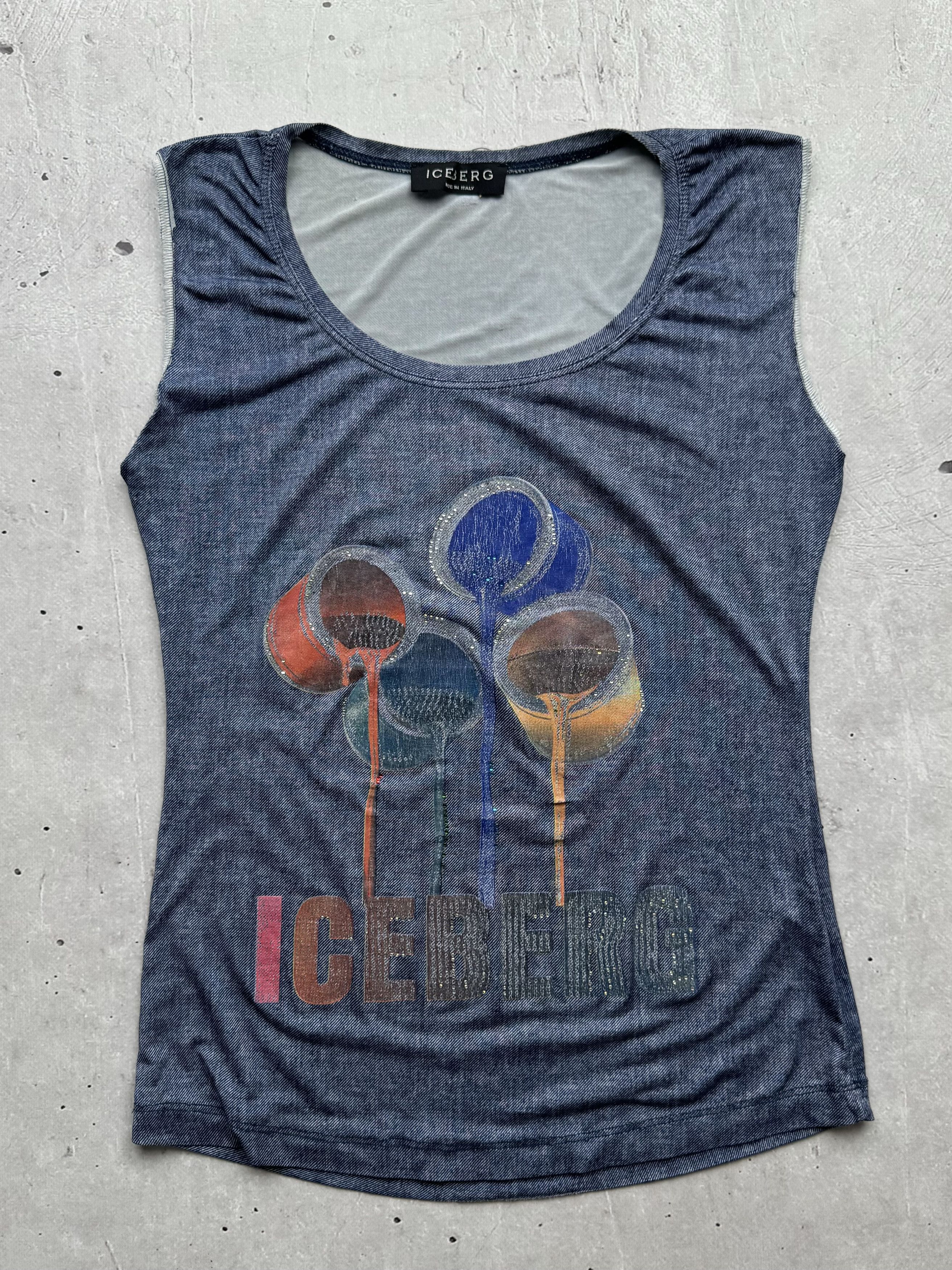 Iceberg × Vintage IceBerg Vintage Tank Top Size S / US 4 / IT 40 - 1 Thumbnail