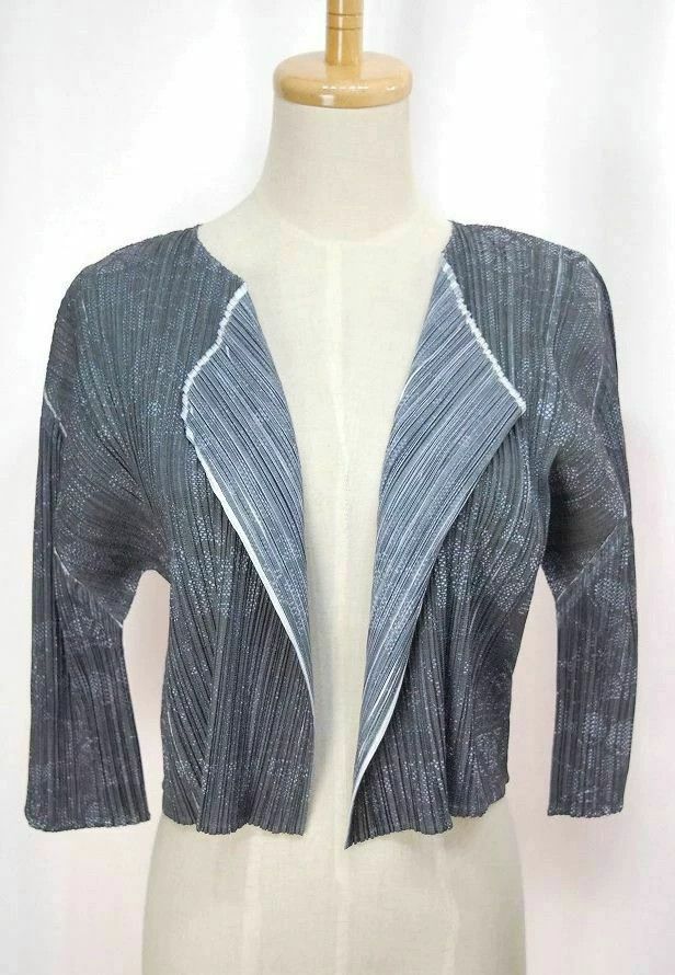 Issey Miyake issey miyake size:4 Lace printed cardigan 2505-Nextarrow Size XXS / US 00 / IT 34 - 2 Thumbnail