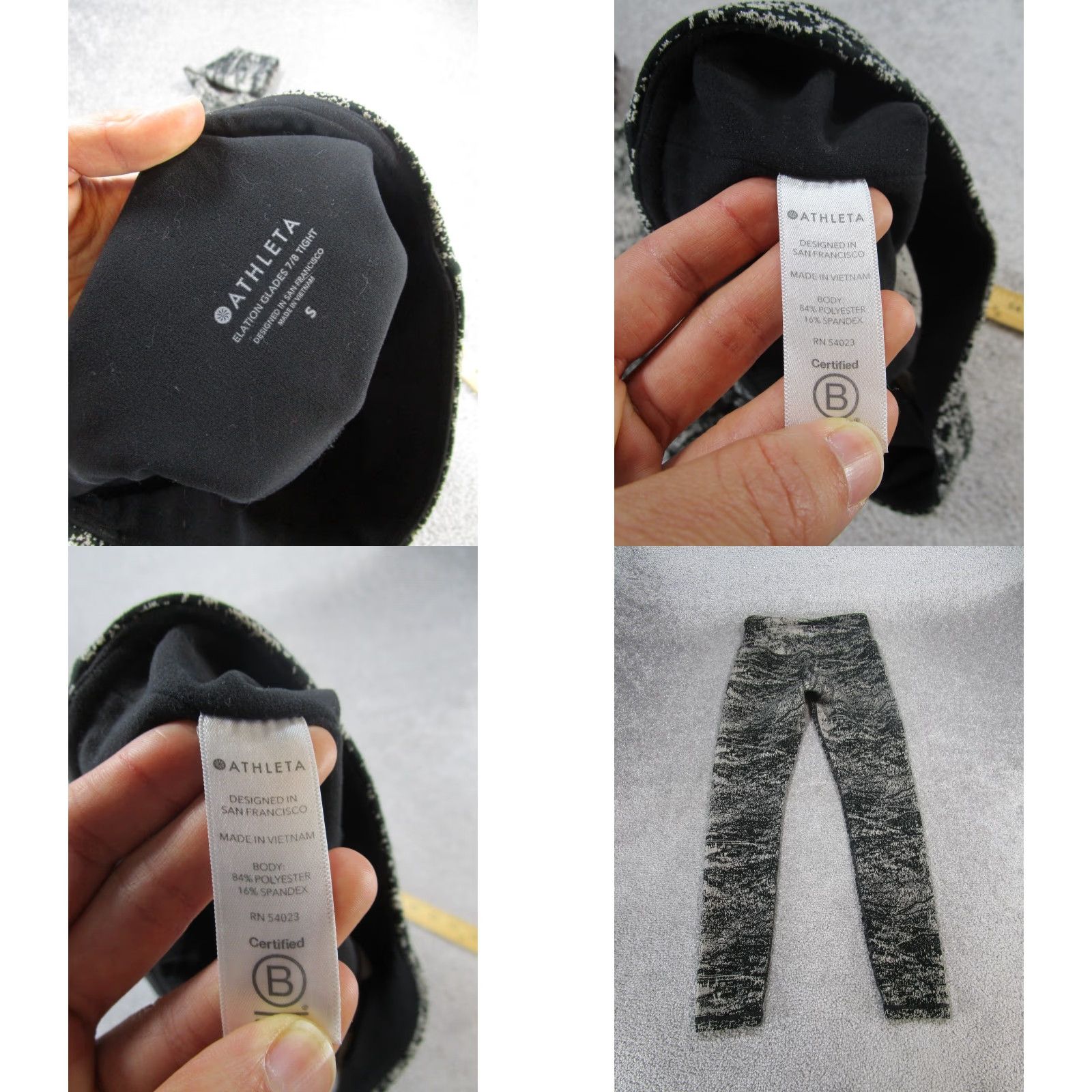 Athleta Athleta Leggings Womens Small Elation Cropped Gray 7/8 Tight Activewear Gym & Training, Running & Jogging, Yoga Womens Size 28" / US 6 / IT 42 - 8 Thumbnail