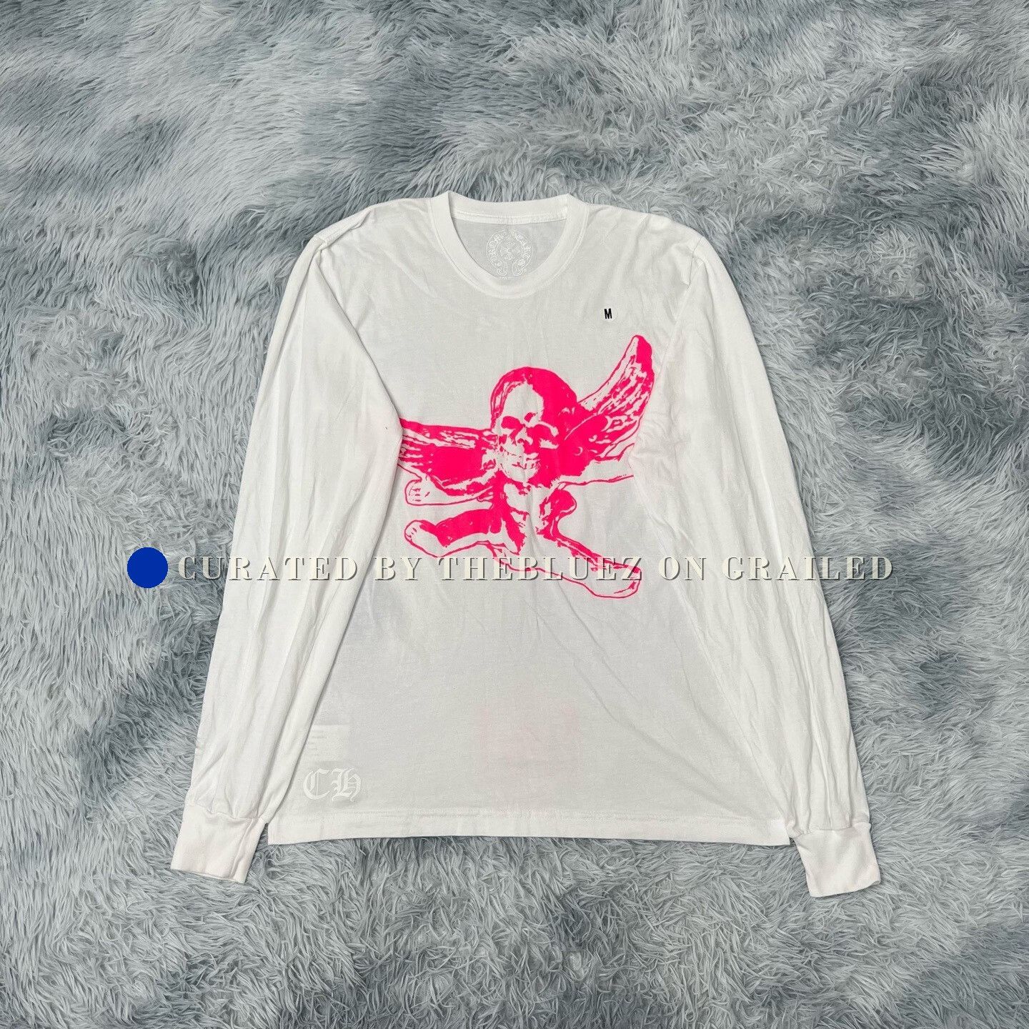 Chrome Hearts Miami Art Basel White Chrome Heart Longsleeve | Grailed