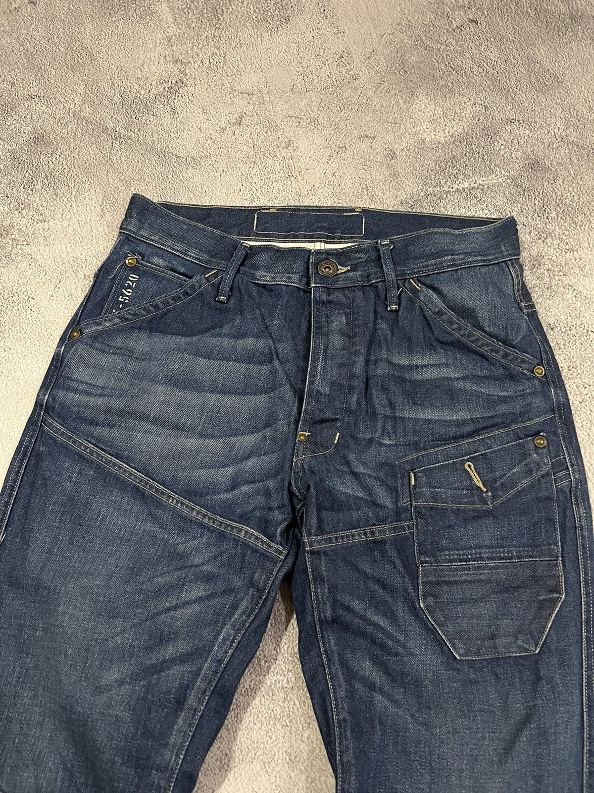 G-Star Vintage Y2k G Star Raw Avant Garde Pocket Denim Jeans 00’s Size US 33 - 6 Thumbnail