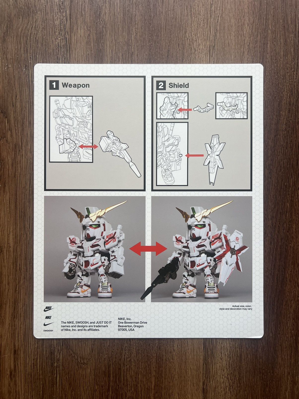 Nike Bandai Gundam x Nike SB Unicorn QMXV RX-0 Action Figure Size ONE SIZE - 4 Thumbnail