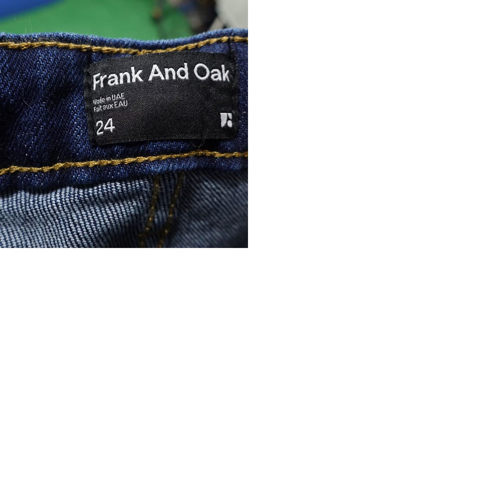 Frank And Oak FRANK AND OAK CYNDI STRAIGHT FIT DENIM BLUE JEANS WOMENS SIZE 24 NEW NWT Size 42" / US 20 - 9 Thumbnail