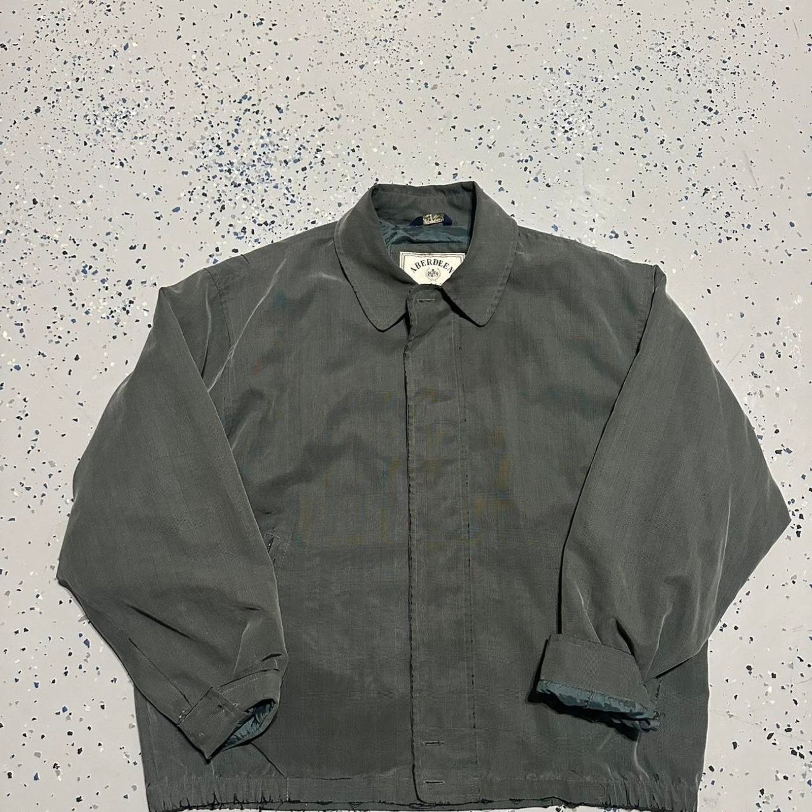 Nike Vintage 90s Aberden Green Zip Up Buttoned Sweater Size US L / EU 52-54 / 3 - 1 Thumbnail