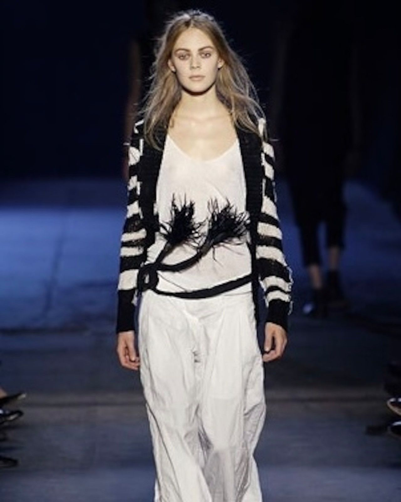 Ann Demeulemeester SS2006 ann demeulemeester linen striped cardigan Size XS / US 0-2 / IT 36-38 - 8 Thumbnail