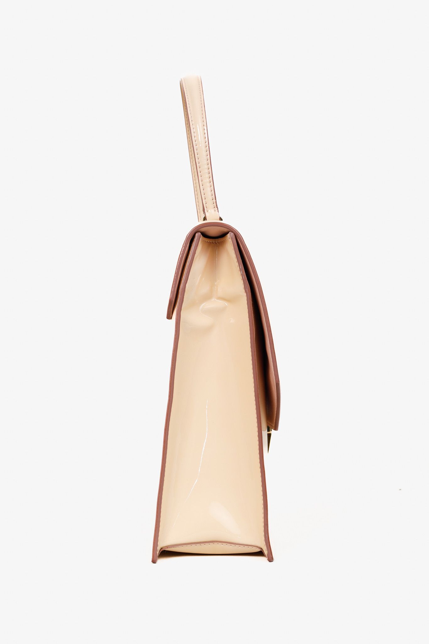 Miu Miu Miu Miu Gemma Vernice Leather Top-Handle Flap Bag Size ONE SIZE - 3 Thumbnail