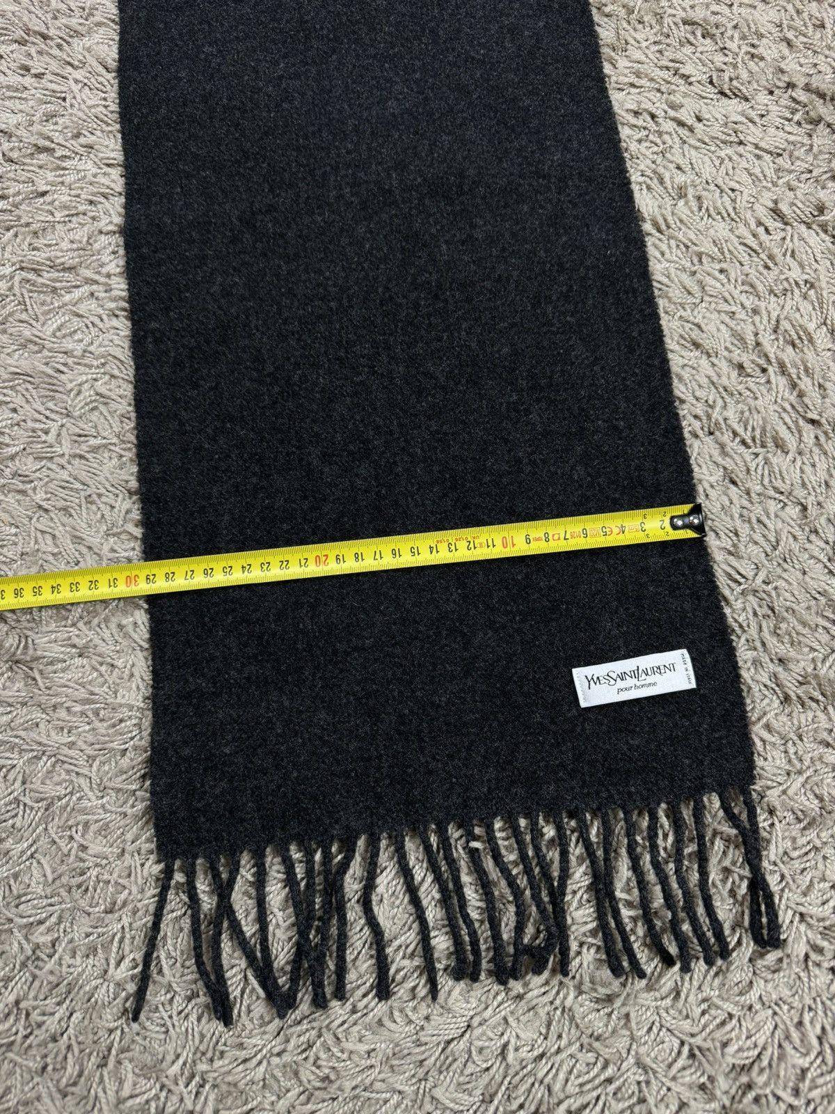 Yves Saint Laurent Vintage wool scarf Yves Saint Laurent 90s original item Size ONE SIZE - 3 Thumbnail