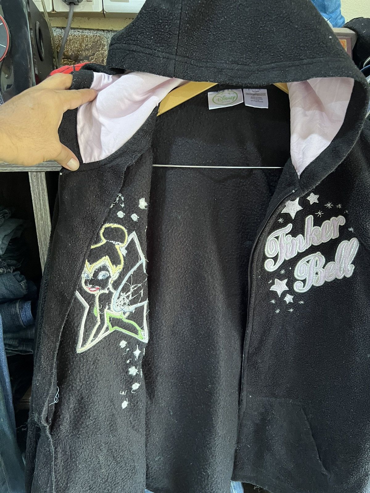 Cartoon Network 🔥Disney Fairies Tinker Bell Fleece Zipper Jacket Size US M / EU 48-50 / 2 - 9 Thumbnail