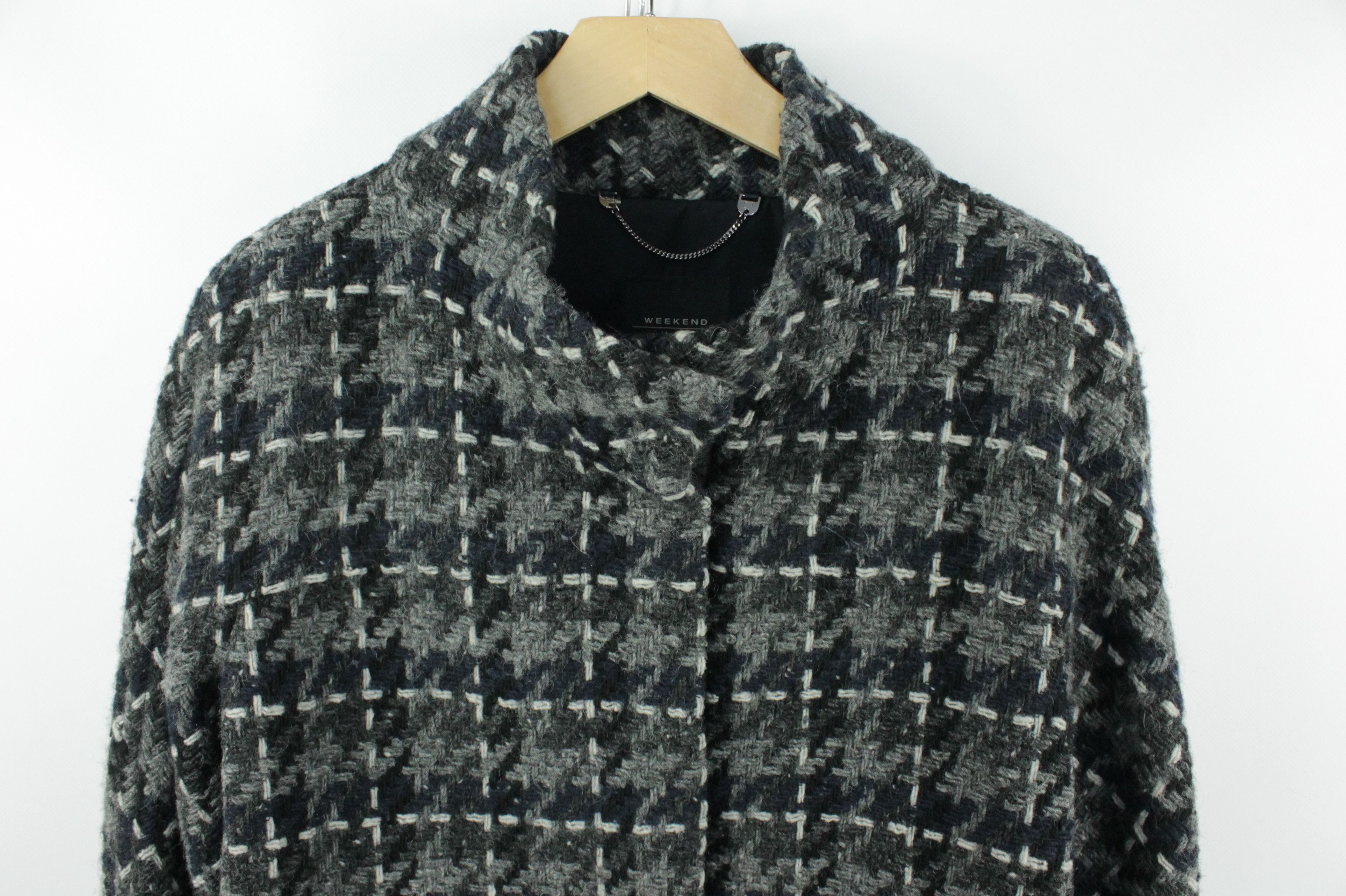 Max Mara × Weekend Max Mara Weekend Max Mara Knit Wool Jacket Size L / US 10 / IT 46 - 2 Thumbnail