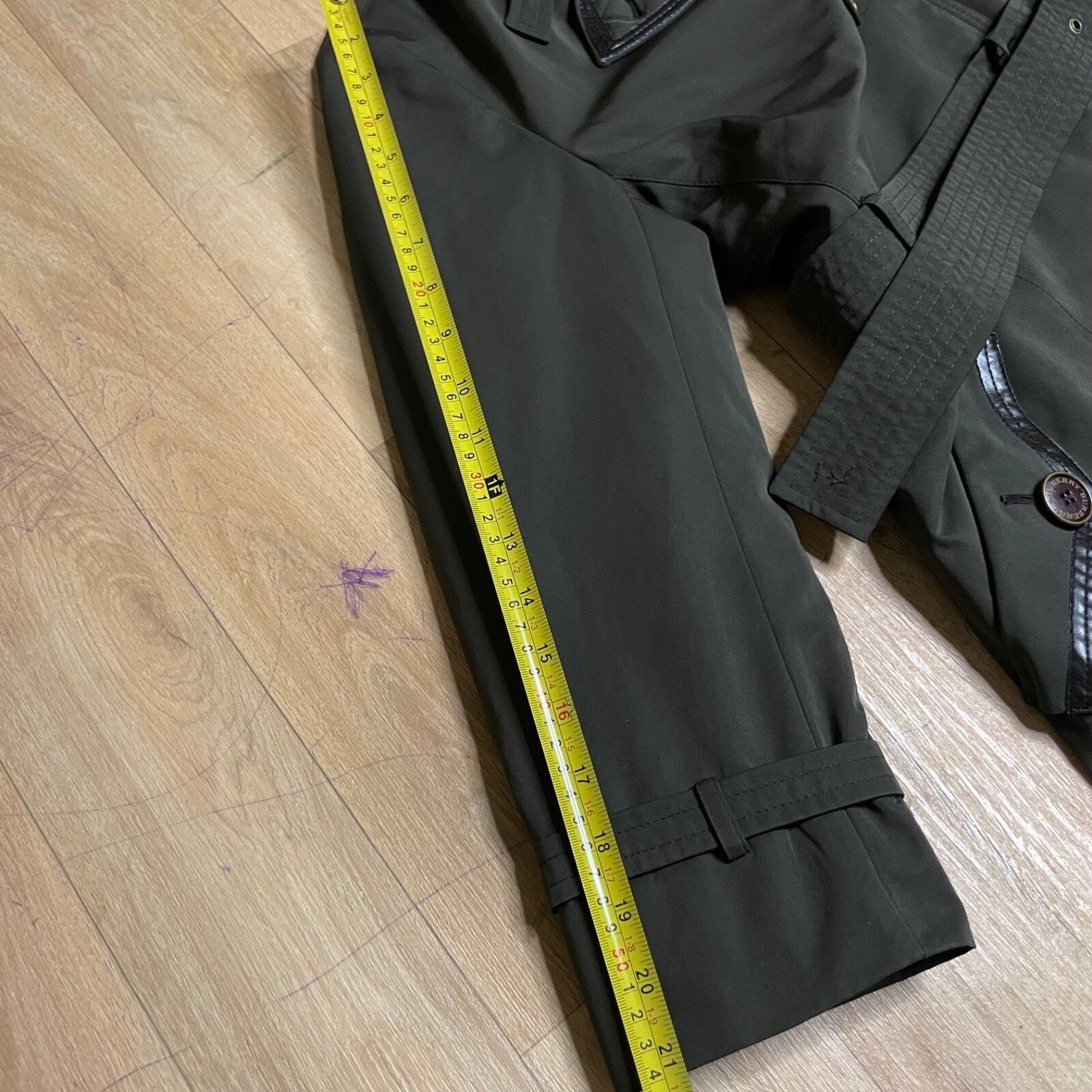 Burberry BURBERRY LONDON TRENCH coat Nova Check Belted GREEN OLIVE Size M / US 6-8 / IT 42-44 - 22 Thumbnail