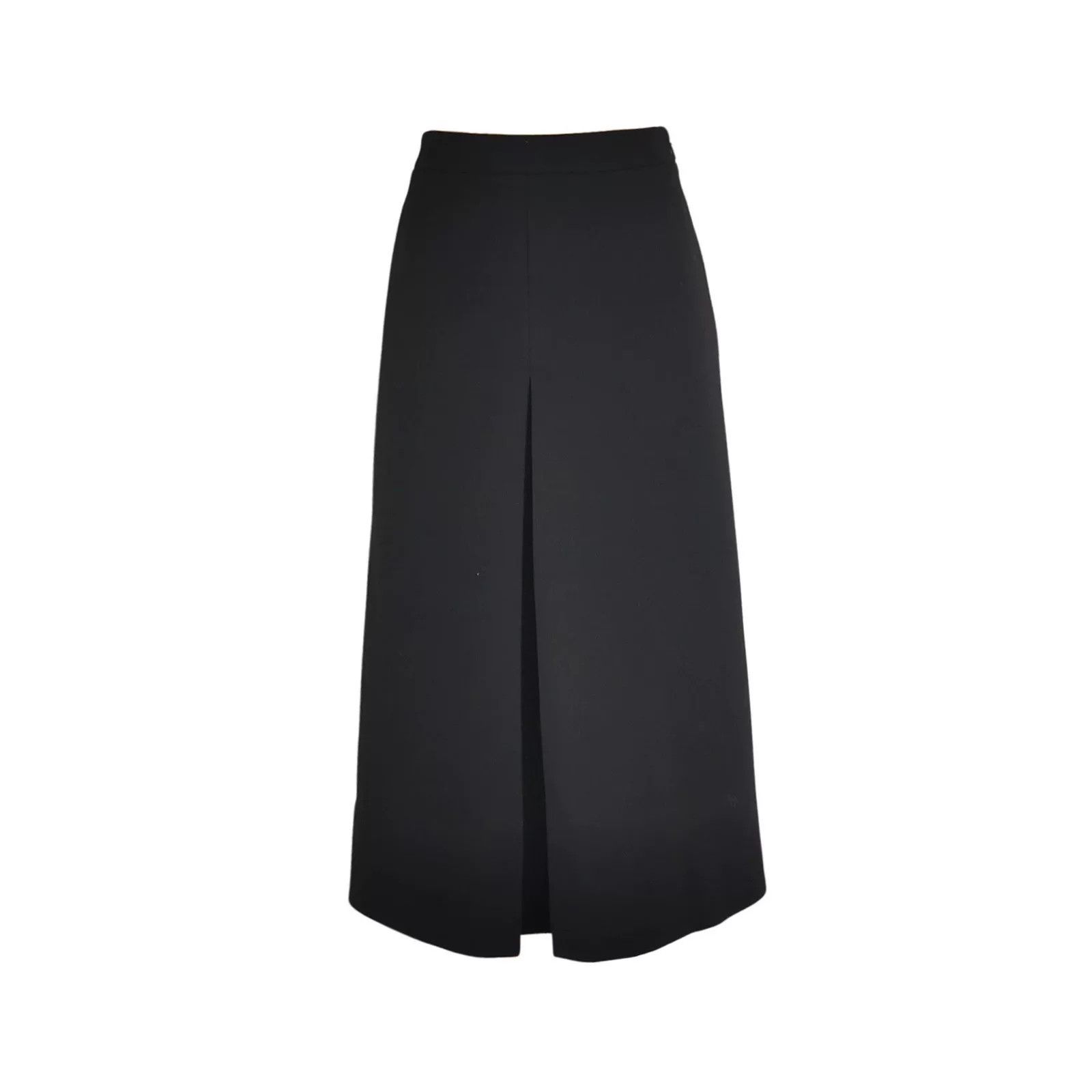 Saint Laurent Paris Saint Laurent Black Wool Long Skirt Size 38" / US 16 / IT 52 - 1 Thumbnail