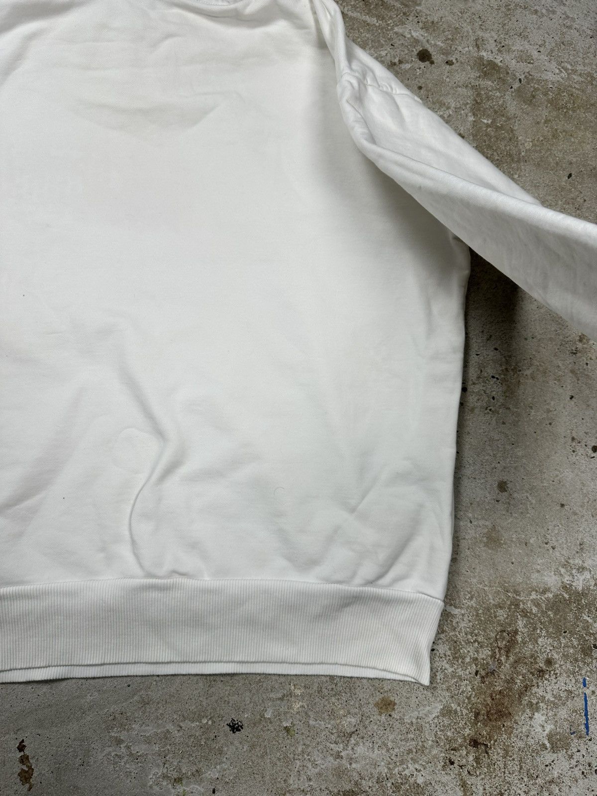 Diesel × Vintage Vintage Y2K Diesel Hybrid Logo White Boxy Hoodie Sweatshirt Size US L / EU 52-54 / 3 - 12 Thumbnail