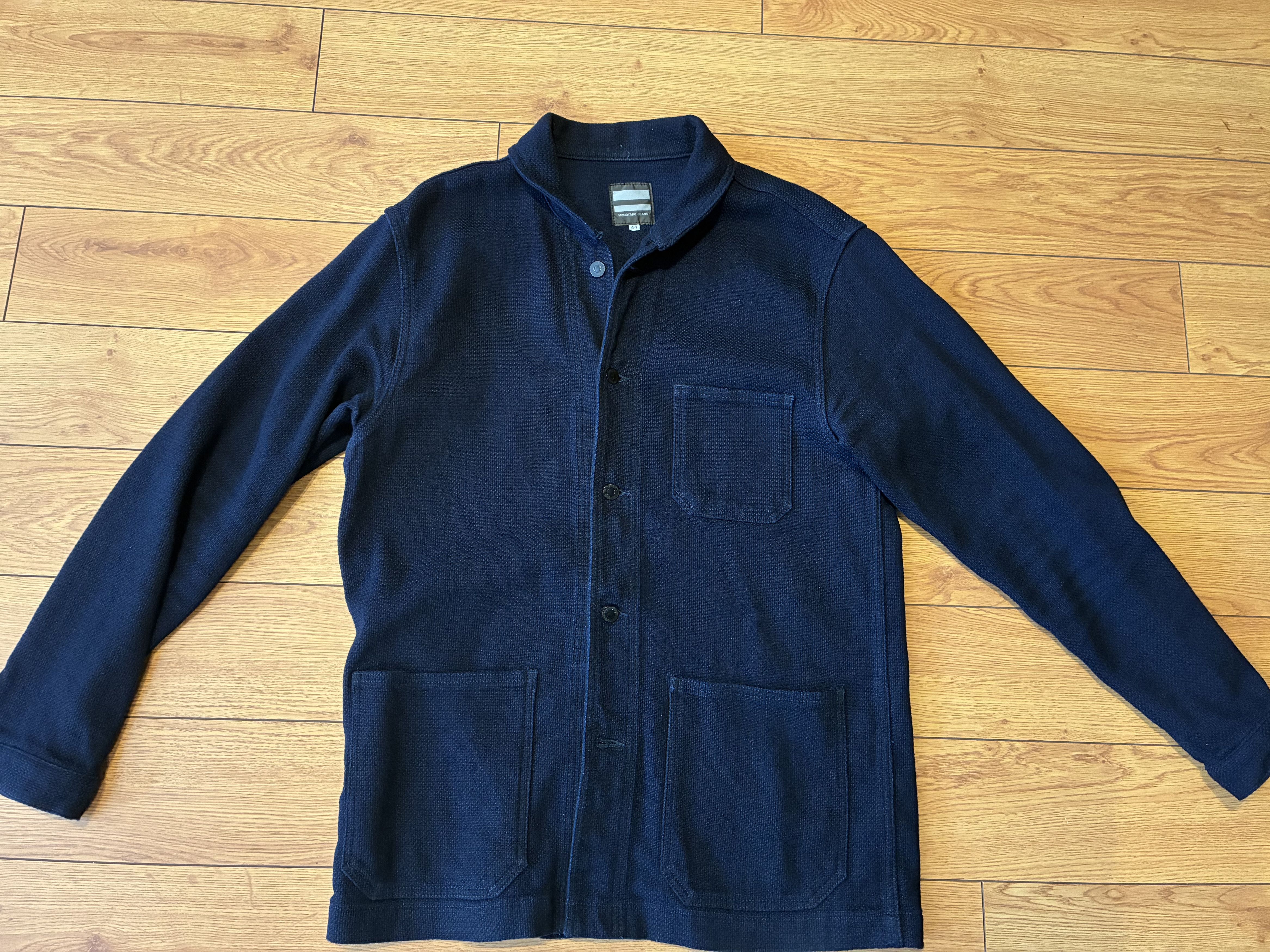 Momotaro Indigo Dobby Sashiko USN Coverall (Tag Size 44)