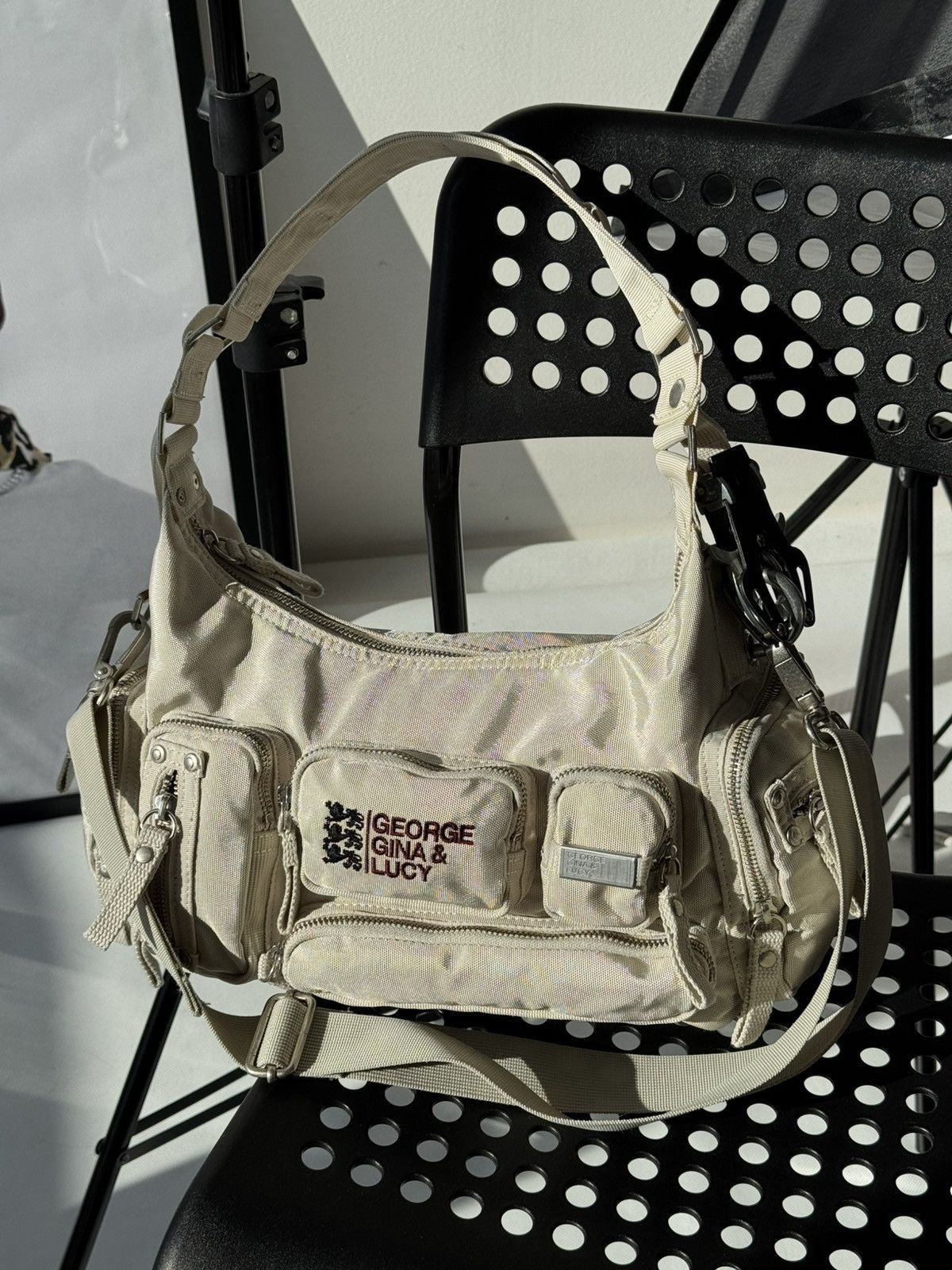George Gina Lucy Very George Gina & Lucy Y2K Alyx Bag Crossbody Handbag in White, Women's