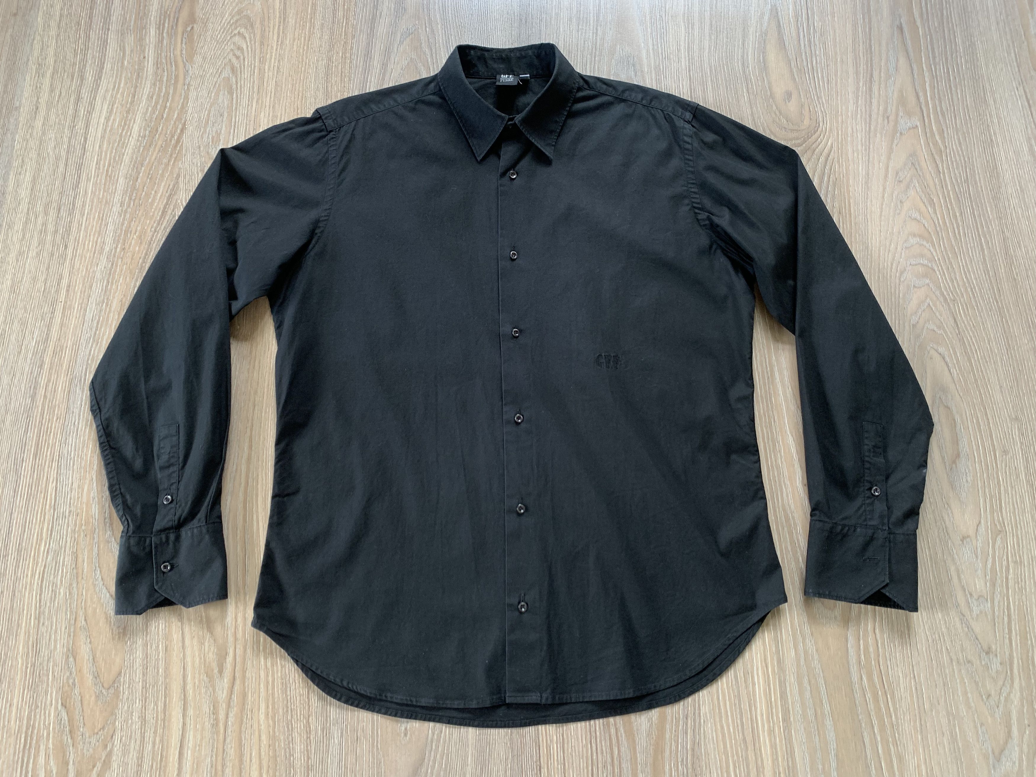 Gianfranco Ferre Archival Gianfranco Ferre Men's Black Long Sleeve Shirt Size US XS / EU 42 / 0 - 2 Thumbnail