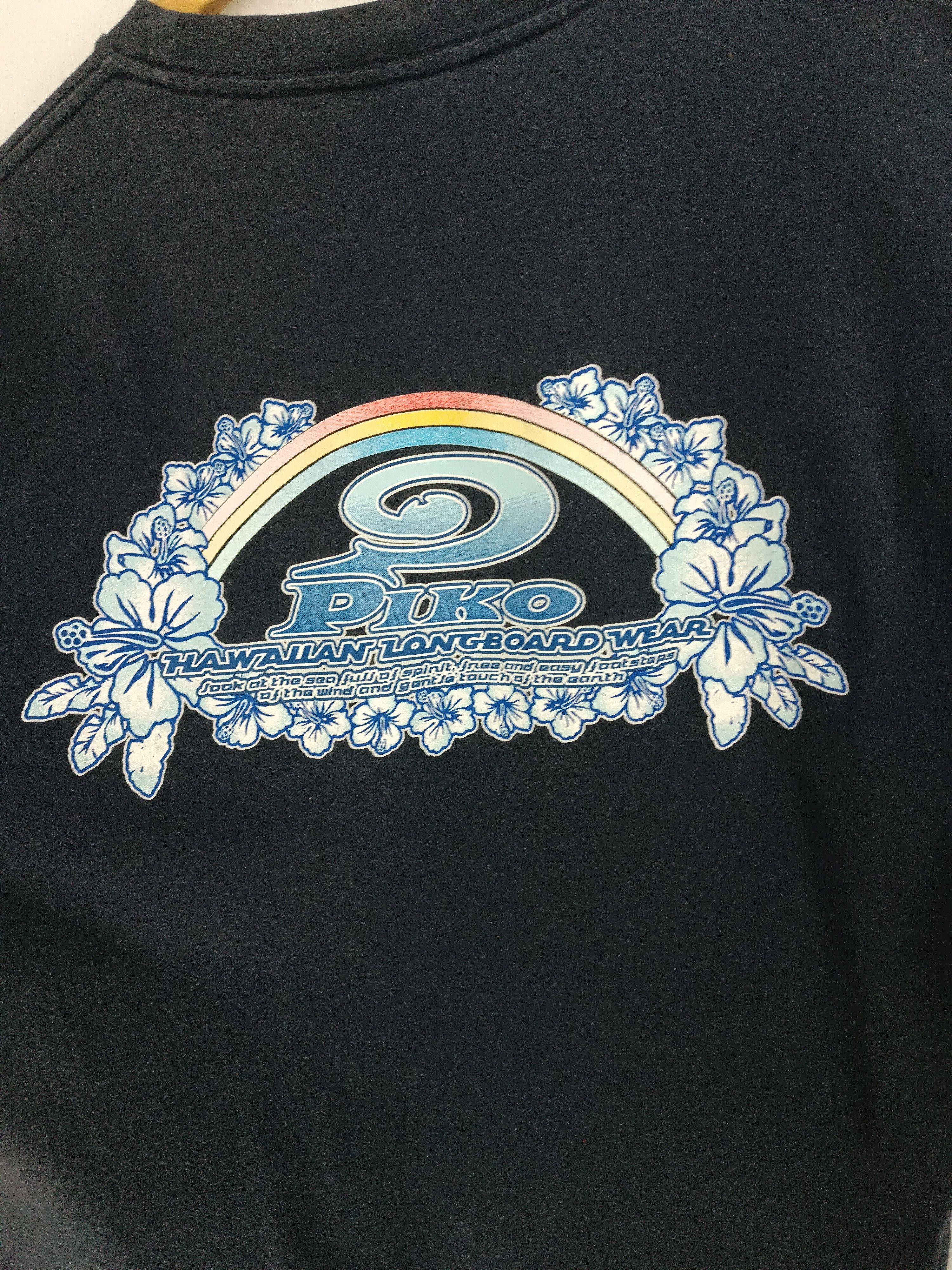 Vintage VINTAGE 90'S PIKO HAWAIIAN LONGBOARD WEAR SURF SUN BEACH TEE Size US M / EU 48-50 / 2 - 18 Thumbnail
