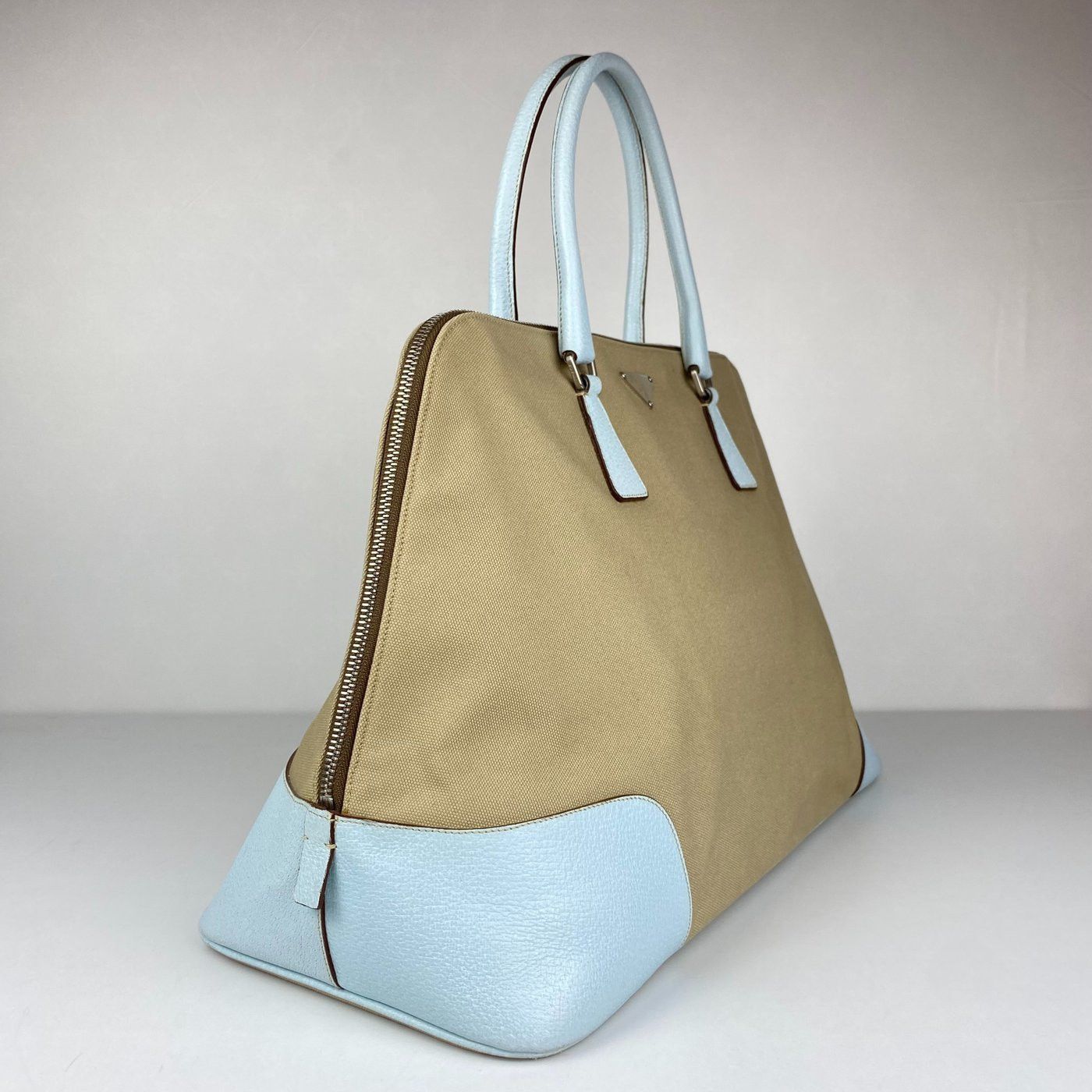 Prada Prada Vintage Canvas and Leather Bowler Bag Size ONE SIZE - 4 Thumbnail