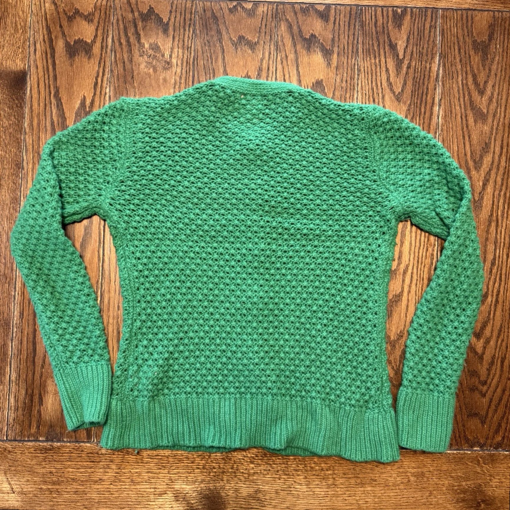 Vintage VINTAGE LL Bean Cardigan Wool Blend Crochet Button Front Green Women’s Large Regular Size Size L / US 10 / IT 46 - 4 Thumbnail