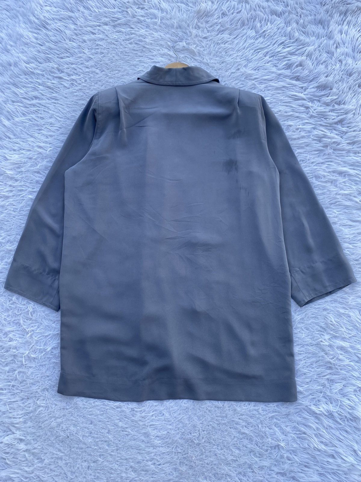 Givenchy Rare Vintage 90s Givenchy Satin Double Breasted Blazer Women Size M / US 6-8 / IT 42-44 - 11 Thumbnail