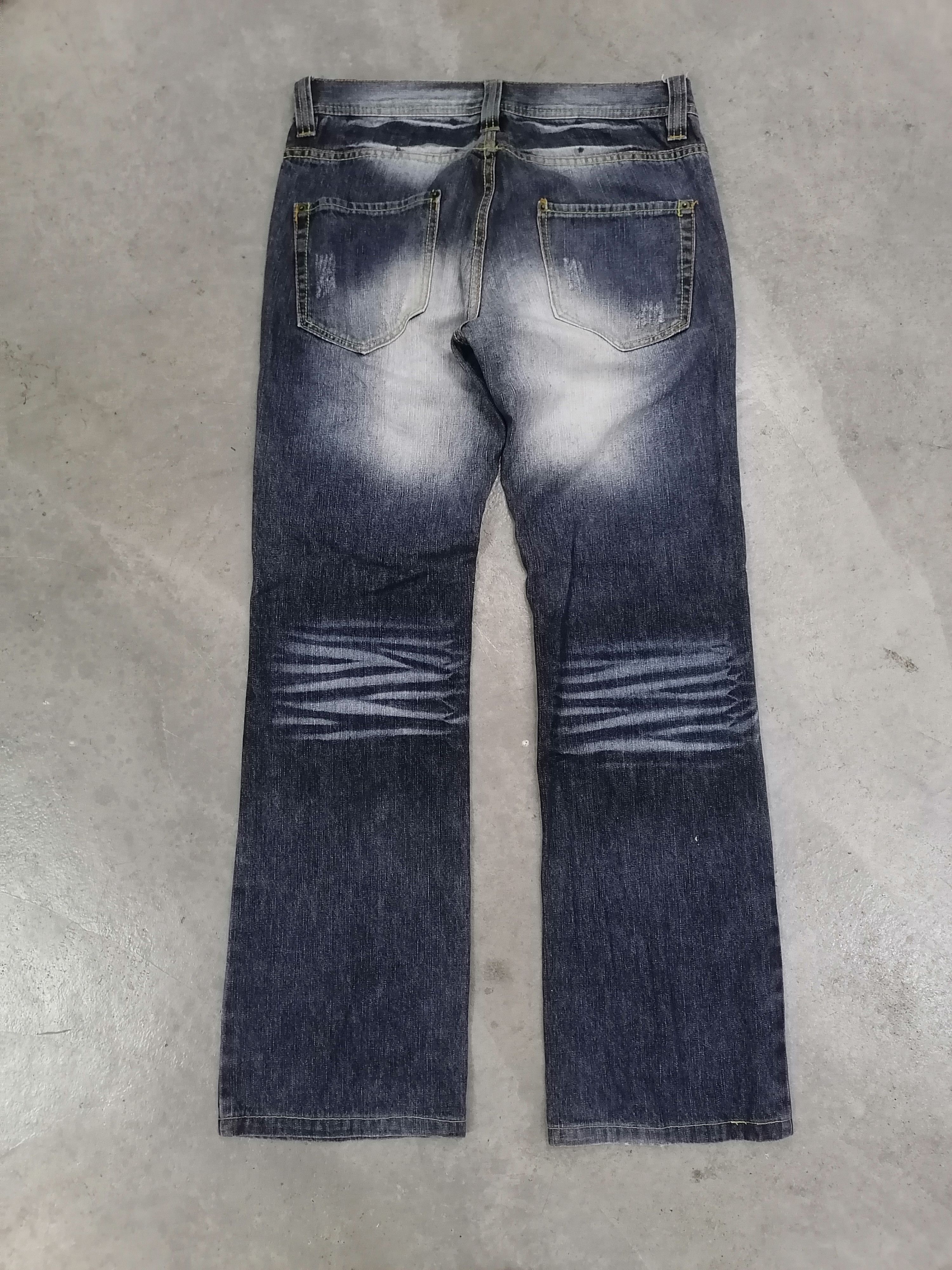 14th Addiction × If Six Was Nine × Le Grande Bleu (L.G.B.) Flare Jeans Pandora Distressed Denim Bushpants Size US 32 / EU 48 - 9 Thumbnail