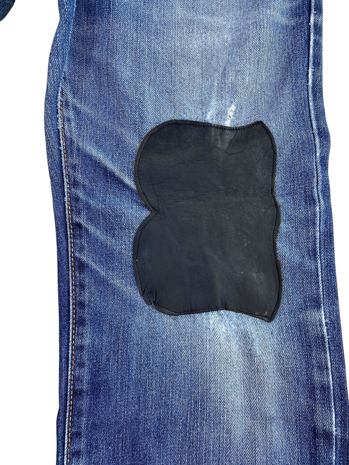 Edwin Edwin Faded Blue Wash Style Patched Distress Loose Jeans Size US 32 / EU 48 - 5 Thumbnail
