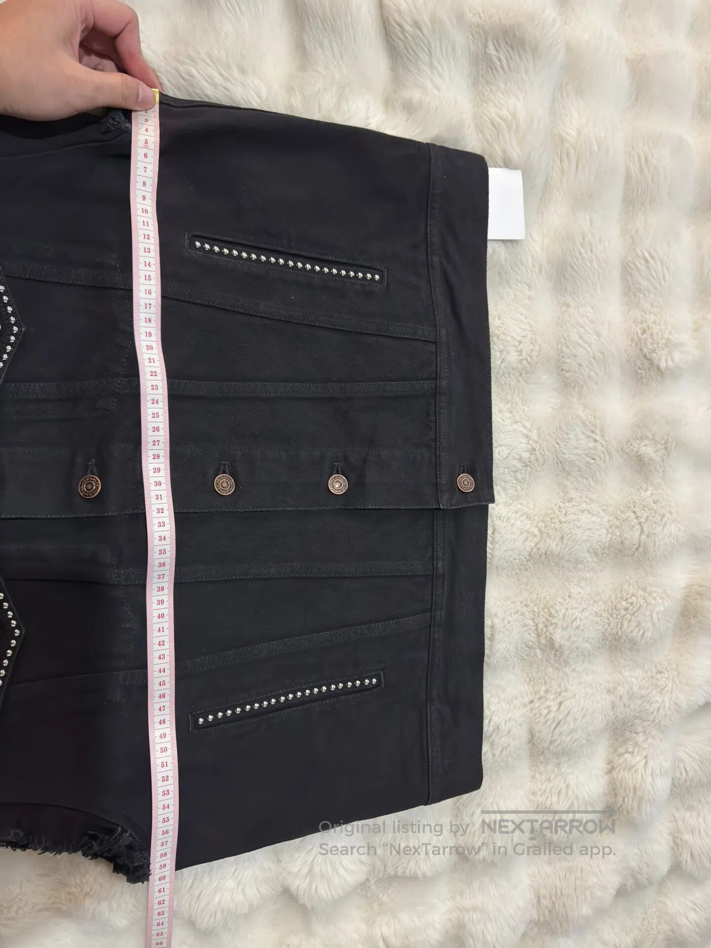Celine CELINE Studded Heavy Duty Denim Vest| Size US XS / EU 42 / 0 - 8 Thumbnail