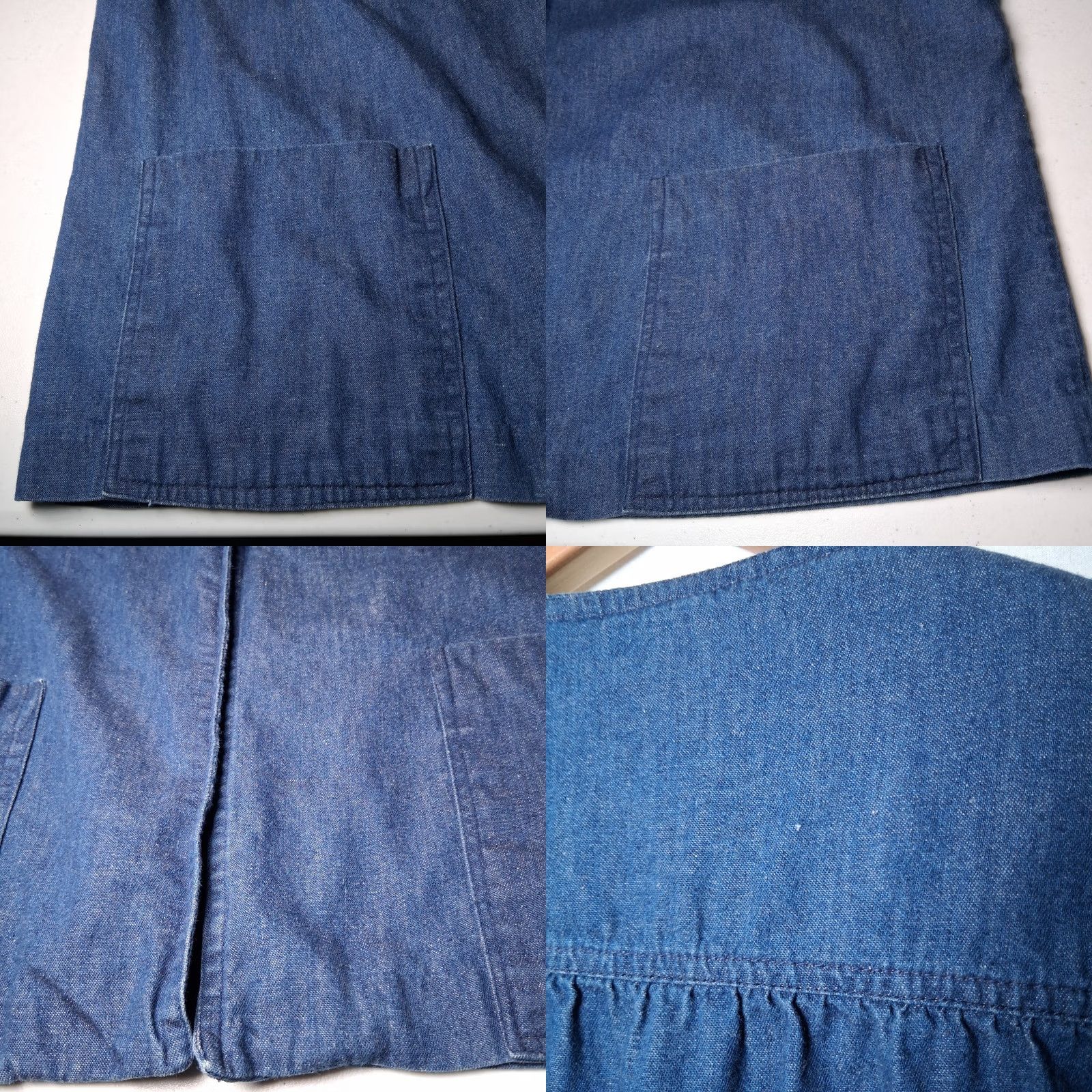 Vintage VINTAGE Wes Chestler Cross Stitch Chambray Shirt Blue Large L/XL Blue Shirt Woman Size L / US 10 / IT 46 - 10 Thumbnail