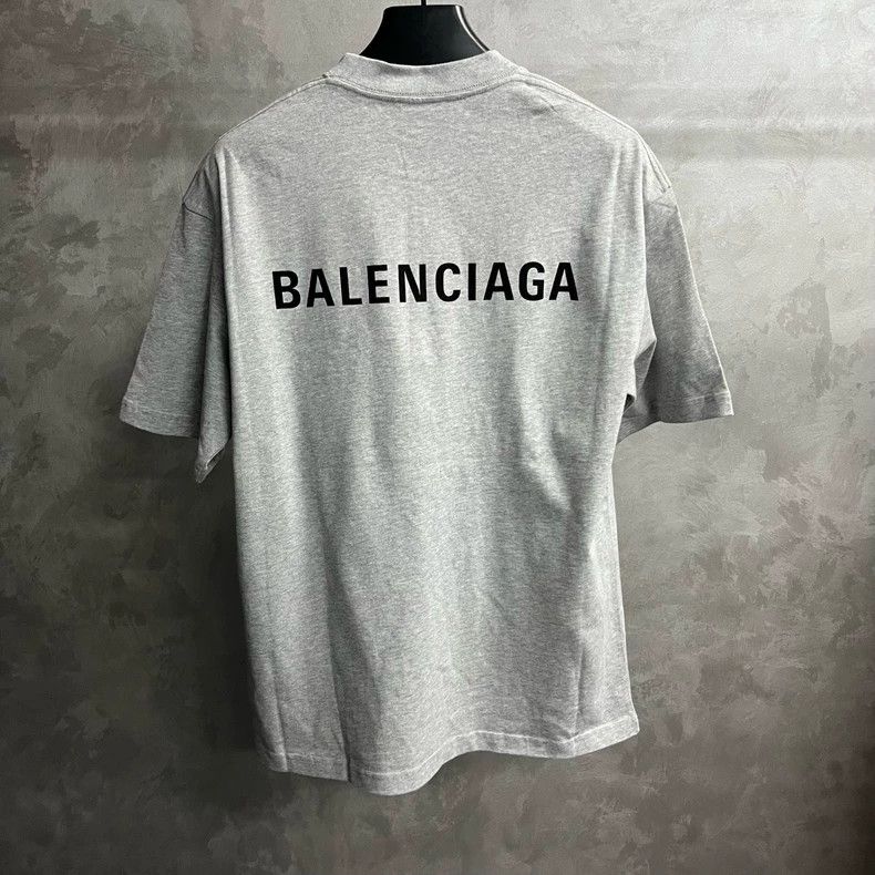 Balenciaga Balenciaga Grey logo print vintage flat short sleeve T-shi Size US XS / EU 42 / 0 - 2 Thumbnail