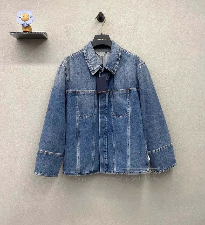 Louis Vuitton LV Blue Gradient Denim Jacket. Size US L / EU 52-54 / 3 - 2 Thumbnail