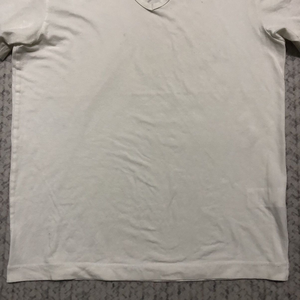 JOSEPH HOMME × Japanese Brand Rare Distressed Joseph Homme White V-Neck Tees Size US S / EU 44-46 / 1 - 3 Thumbnail