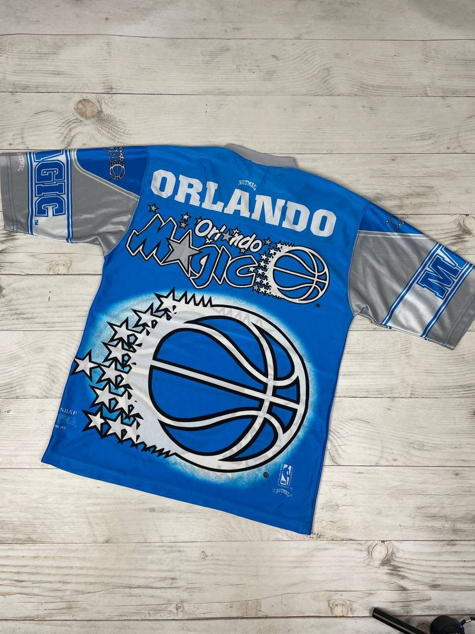 Nutmeg Vintage Nutmeg Mills Orlando Magic All Overprint Shirt 90s Size US M / EU 48-50 / 2 - 13 Thumbnail