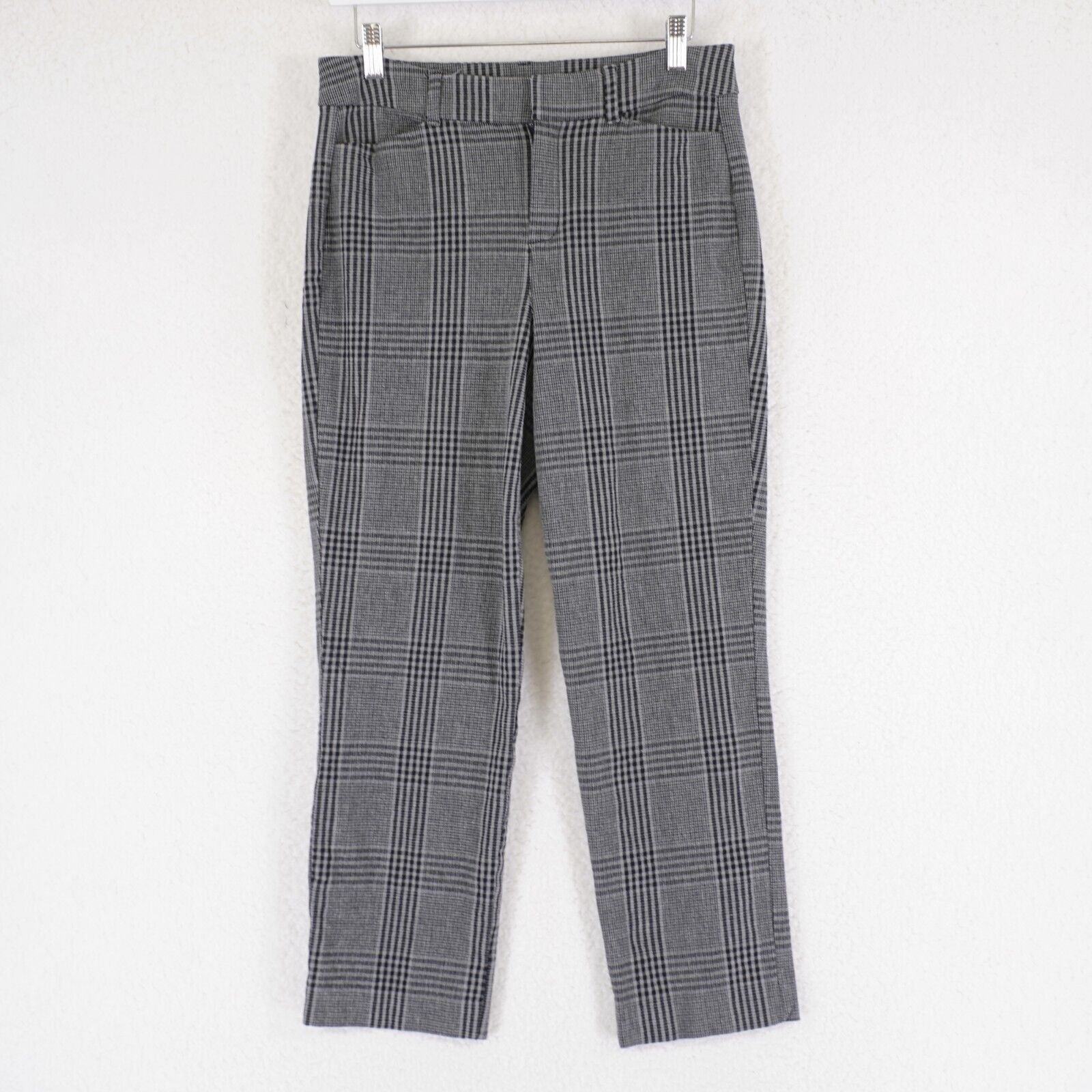 Old Navy Old Navy Pixie Straight Secret Smooth Pockets Gray Plaid Dre Size 28" / US 6 / IT 42 - 1 Thumbnail