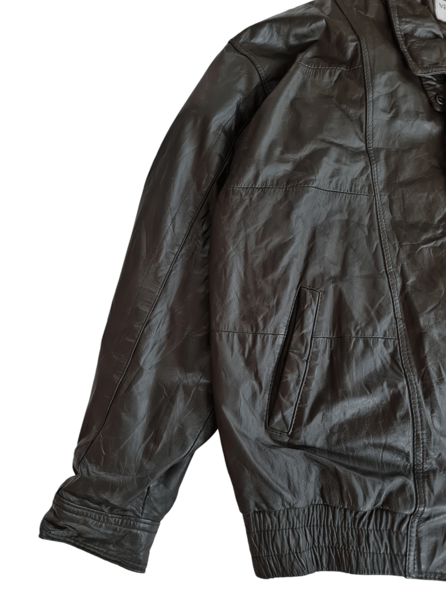 Valentino Vtg Valentino Uomo Leather Jacket Size US XL / EU 56 / 4 - 6 Thumbnail