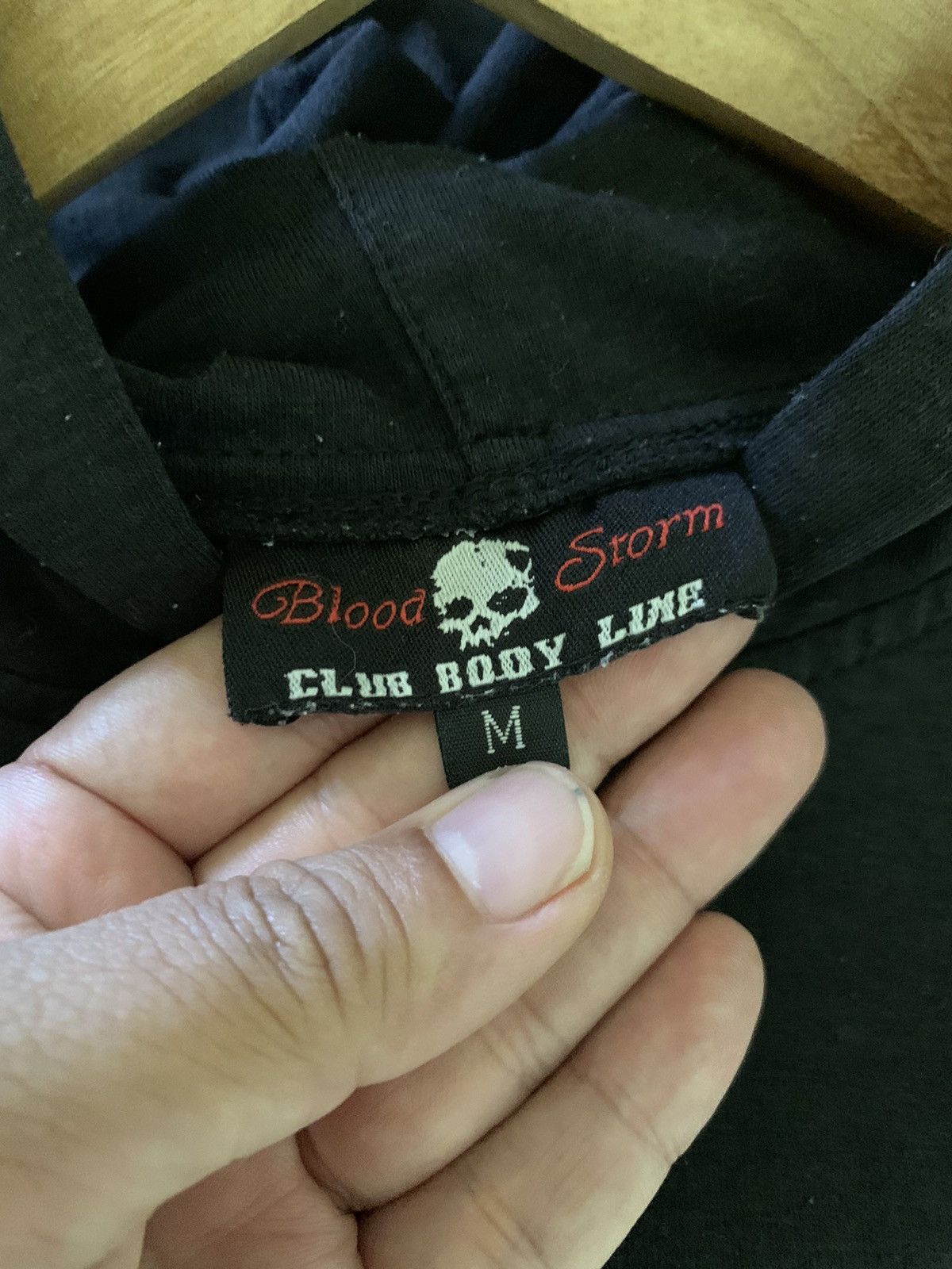 Japanese Brand Blood Storm Y2K Fetaher Crown Skull Hooded Size M / US 6-8 / IT 42-44 - 15 Thumbnail