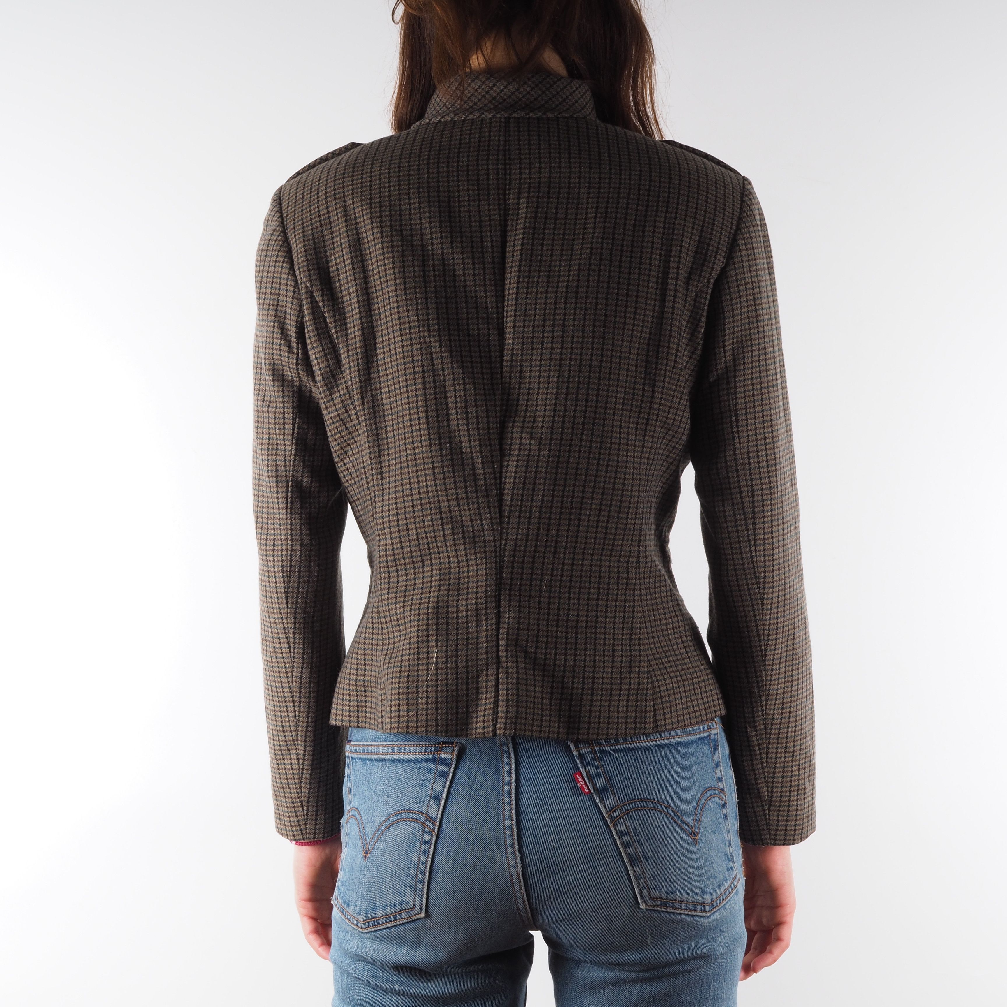 DOROTHEE SCHUMACHER Dorothee Schumacher Beige Brown Tweed Jacket Coat Blazer Size M / US 6-8 / IT 42-44 - 4 Thumbnail