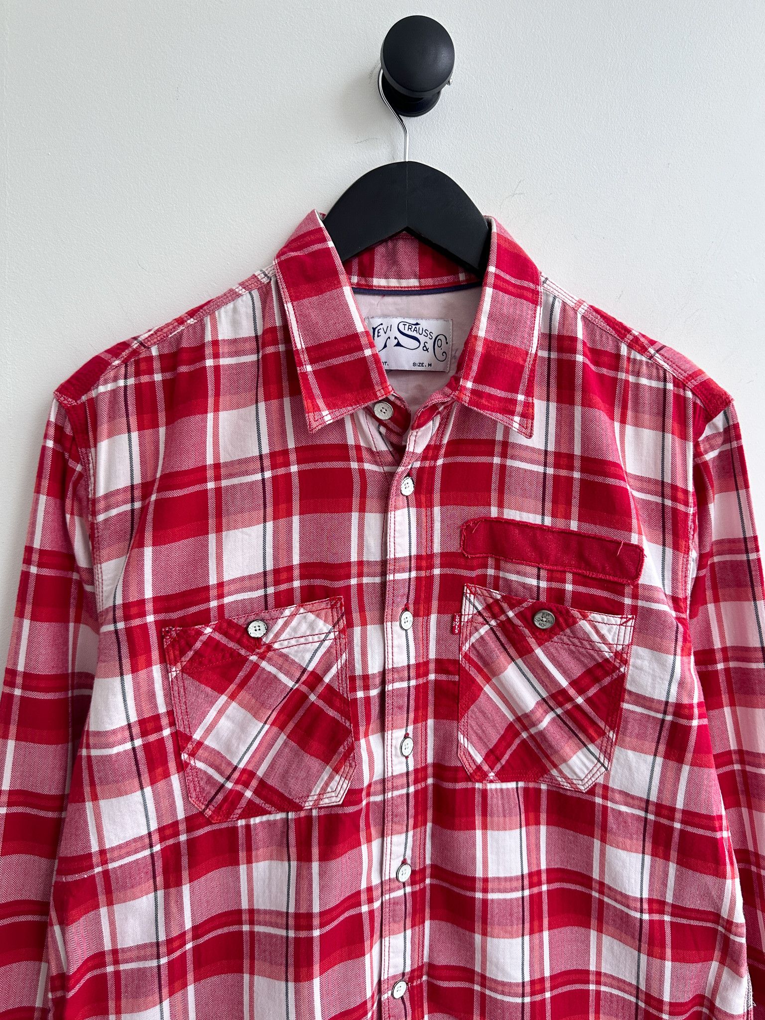 Levi's Vintage Levi's Red Check Shirt Size US M / EU 48-50 / 2 - 3 Thumbnail