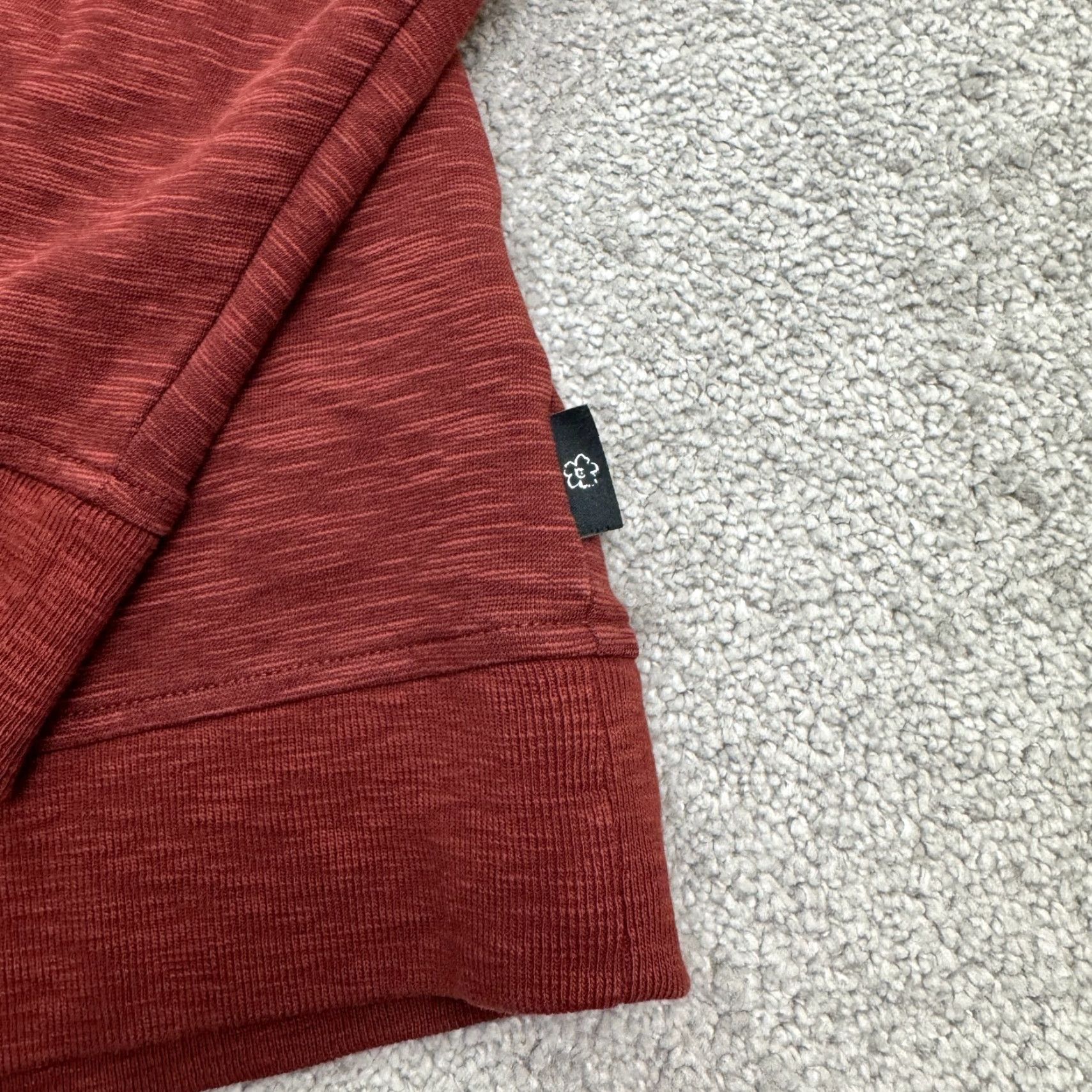 Ted Baker Ted Baker London 1/4 Zip Pullover Sweater Men 3XL Burgundy Red Knit Stretch Mock Neck Casual Workwear Designer Classic Preppy Size US XXL / EU 58 / 5 - 6 Thumbnail