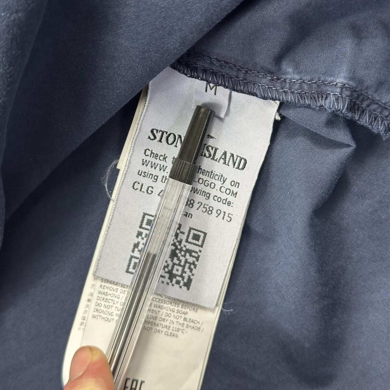Stone Island Stone Island Zip Up Overshirt Blue Medium Size US M / EU 48-50 / 2 - 5 Thumbnail