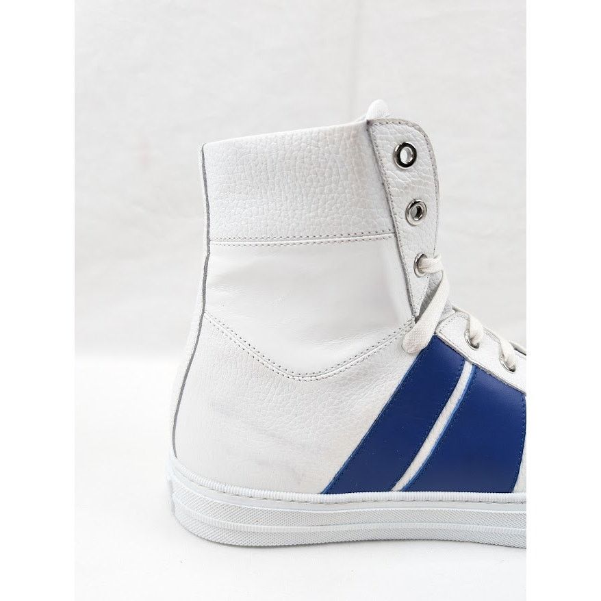 Amiri o1rshd1 Leather Sunset Sneakers in White/Blue Size US 12 / EU 45 - 5 Thumbnail