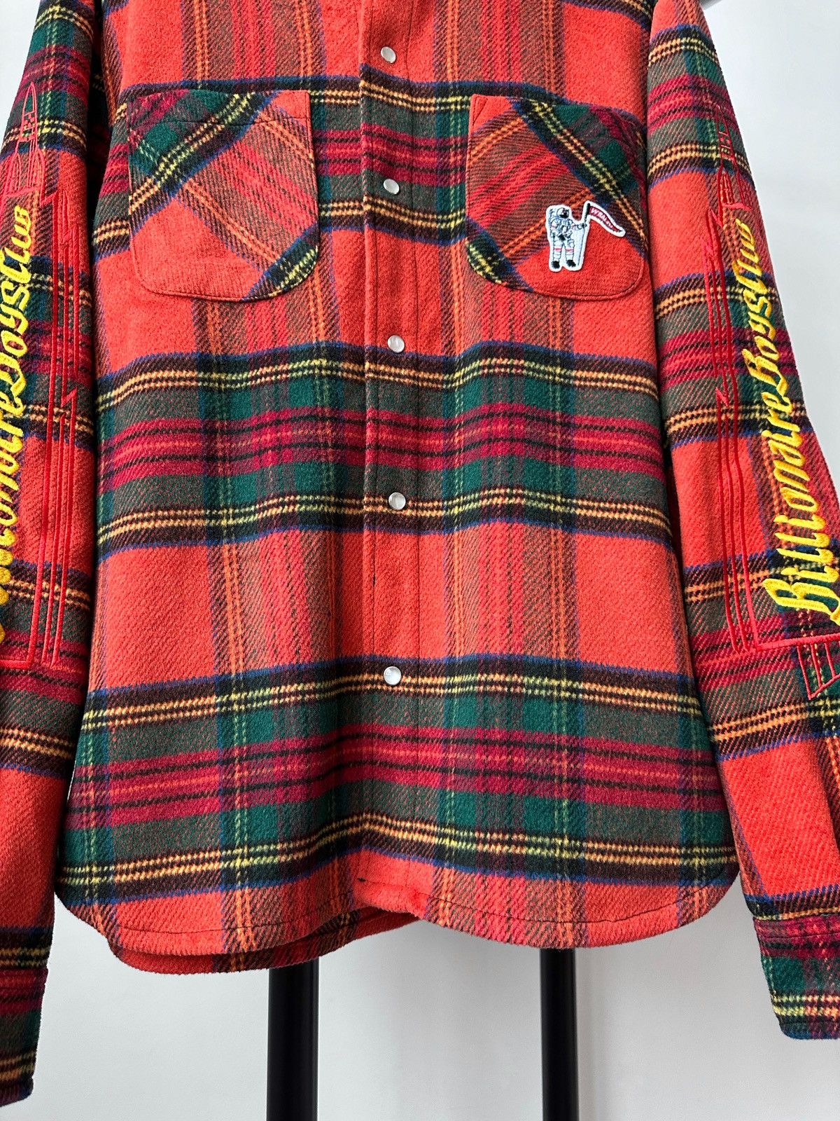 Billionaire Boys Club Billionaire Boys Club Logo Red Checked Flannel Shirt Jacket Size US M / EU 48-50 / 2 - 6 Thumbnail