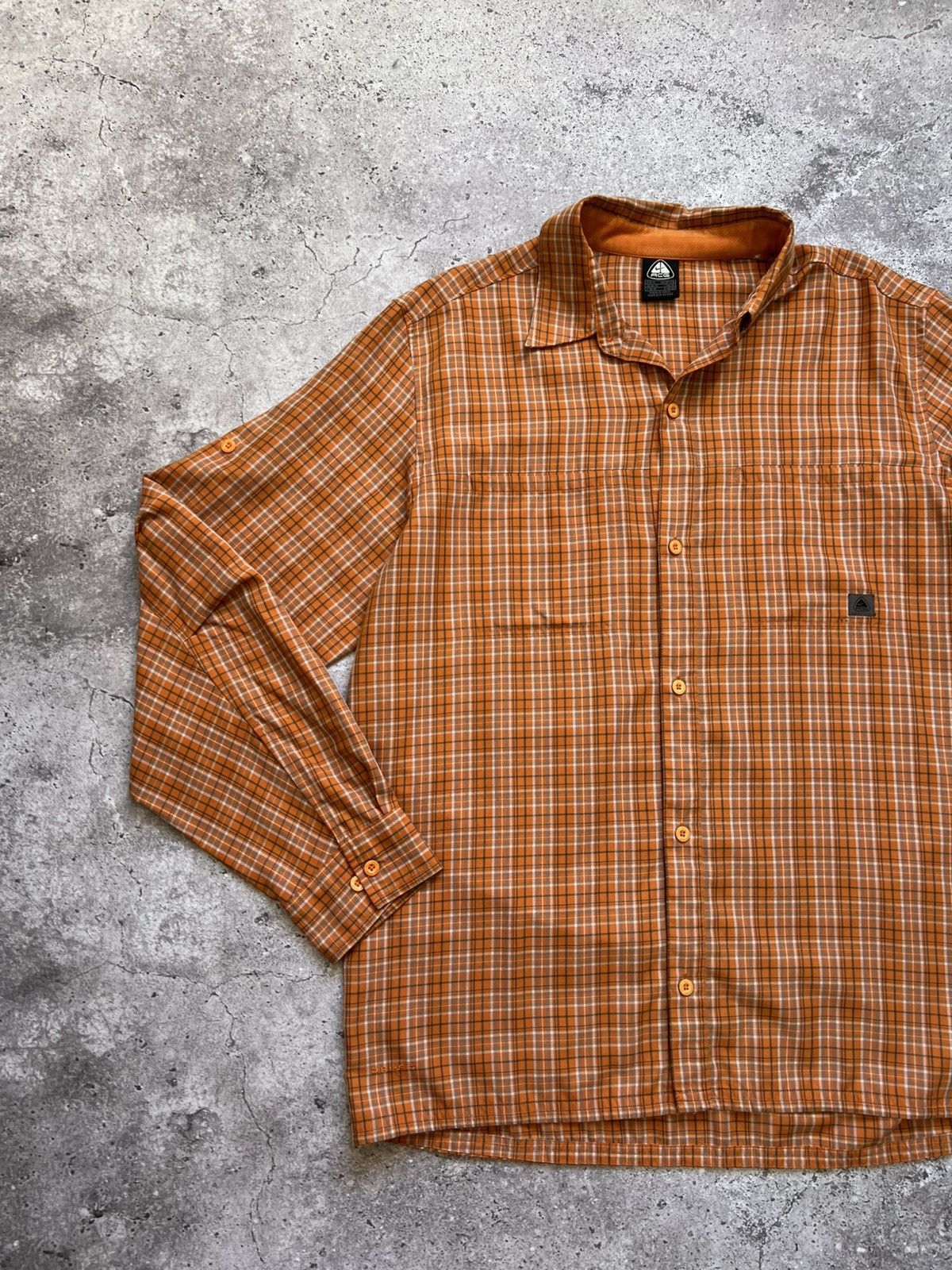 Vintage Vintage Nike ACG Checkered Shirt 90s Button Up Size US M / EU 48-50 / 2 - 2 Thumbnail