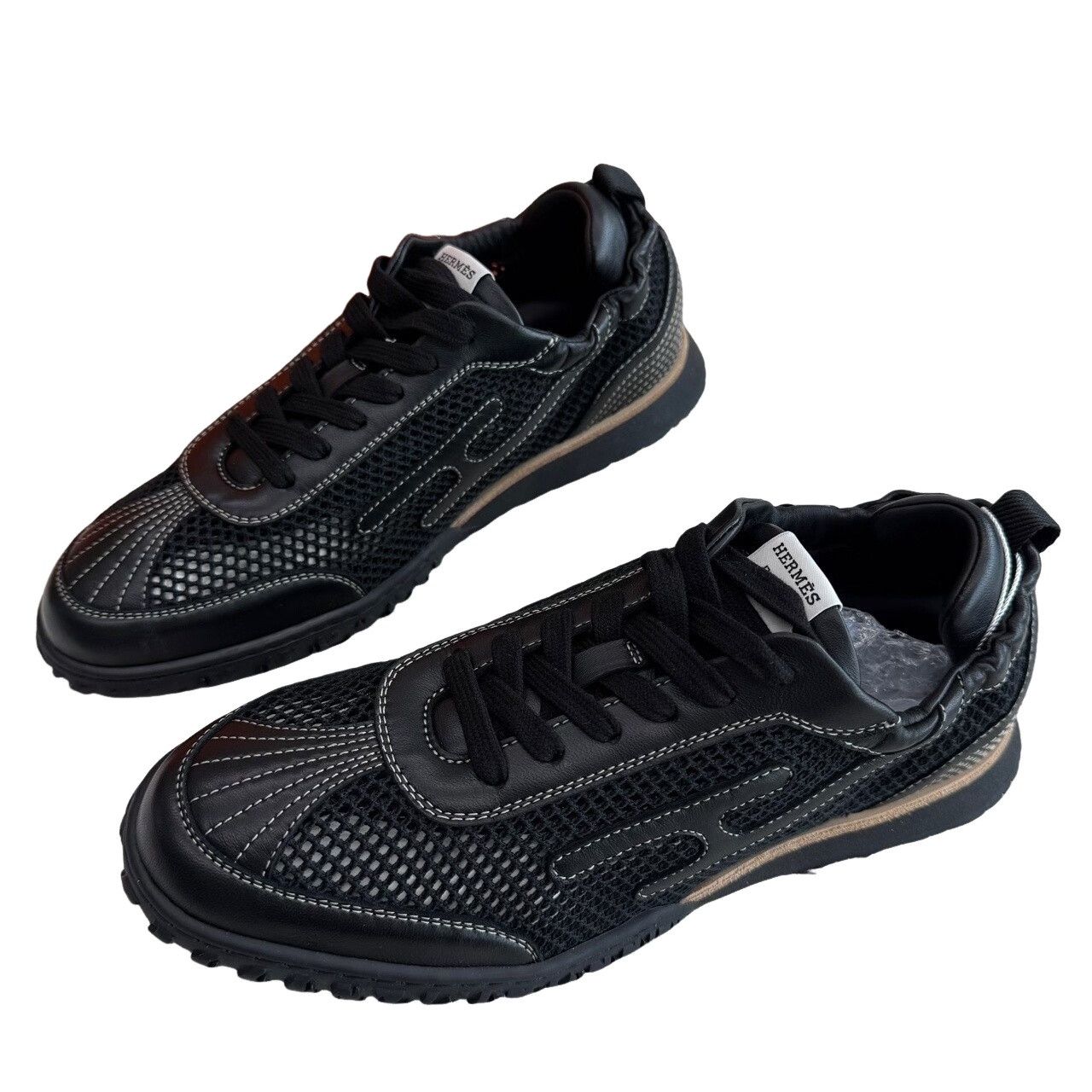 Hermes Hermes Jet Crochet Mesh Low-Top Sneakers Size 41 Size US 8 / EU 41 - 1 Thumbnail