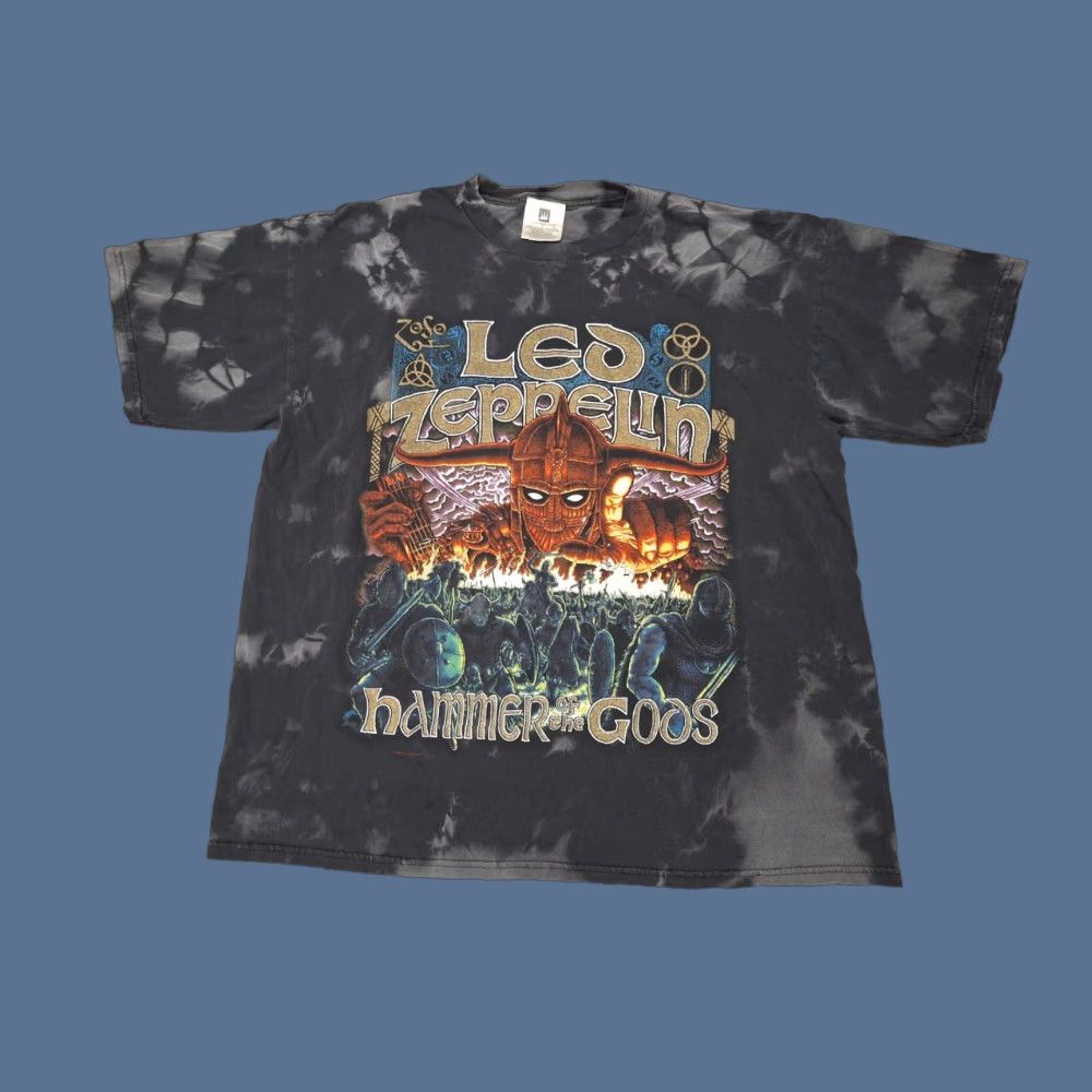 Vintage VINTAGE Winterland 90s Hammer Of The Gods Band Tour Shirt XL/2XL Men Black Graphic Tee Short Sleeve Halloween 1990s Grunge Xl/2xl Size US XL / EU 56 / 4 - 1 Thumbnail
