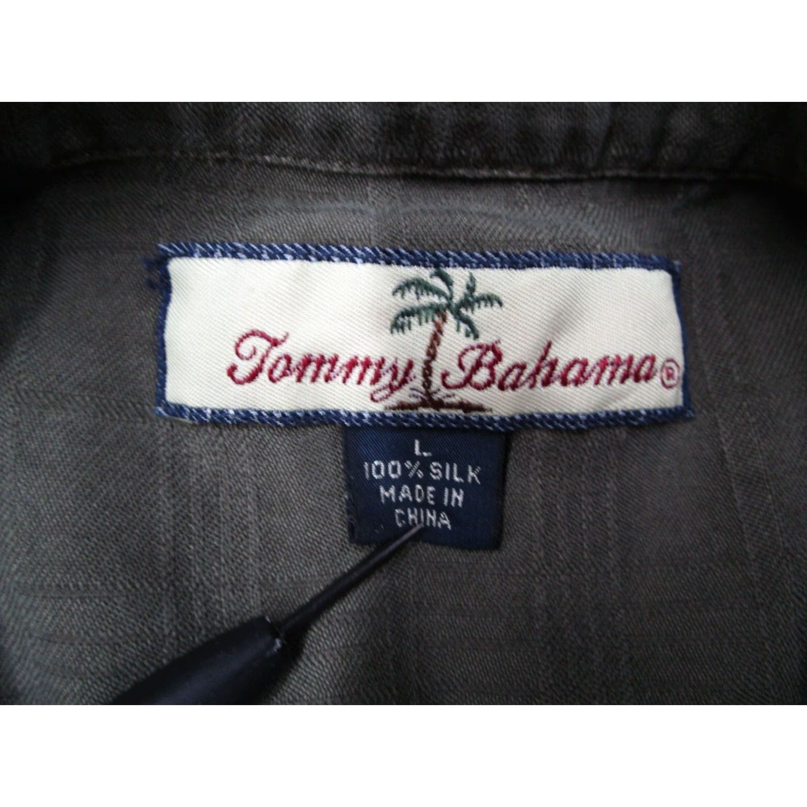 Tommy Bahama VINTAGE Tommy Bahama Hawaiian Shirt Men's Large Green Floral Silk Button-Up Short Sleeve Loop Collar Tropical Retro Size US L / EU 52-54 / 3 - 3 Thumbnail