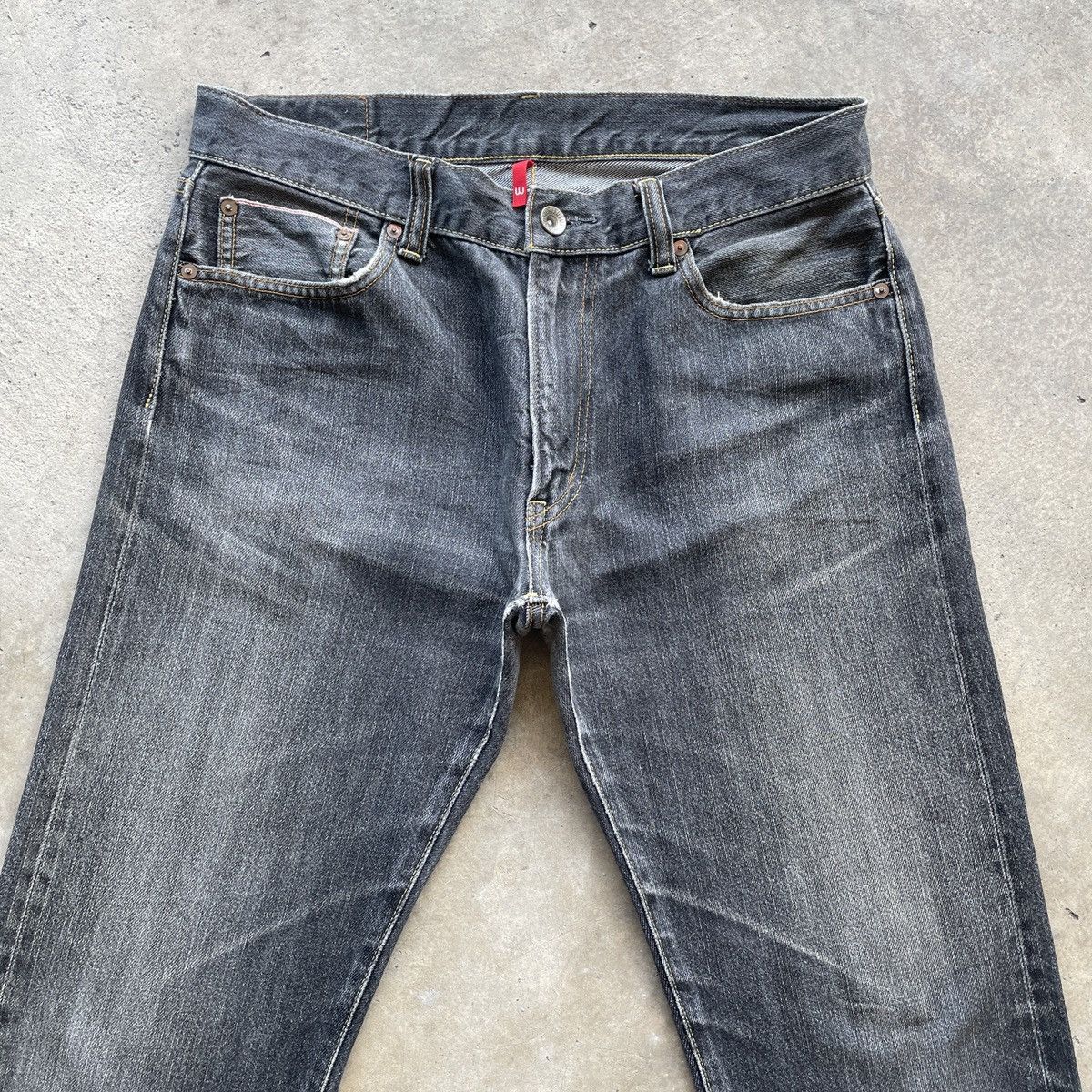 Japanese Brand Vintage Japanese UJ 002 Black Faded Denim Jeans Pants W34 Size US 34 / EU 50 - 3 Thumbnail