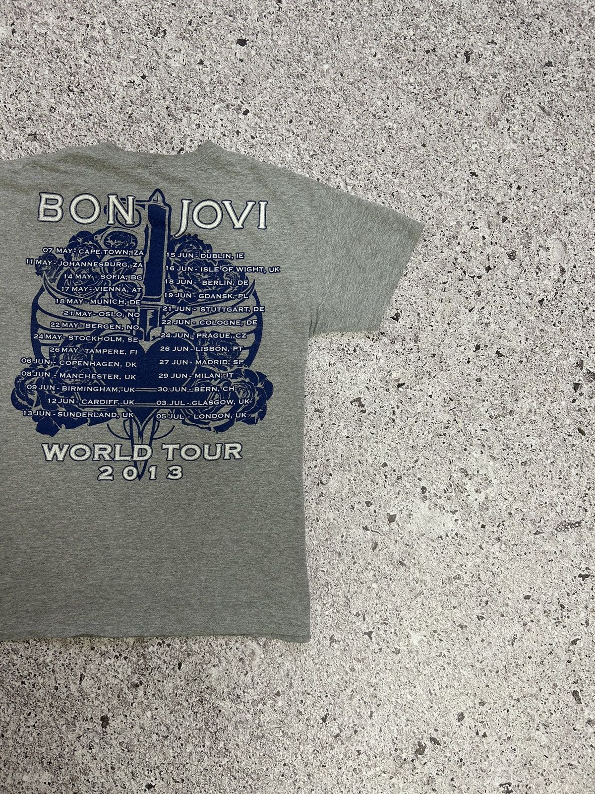 Bon Jovi × Vintage Vintage 2013 Bon Jovi What About Now World Tour T-Shirt Size US M / EU 48-50 / 2 - 5 Thumbnail