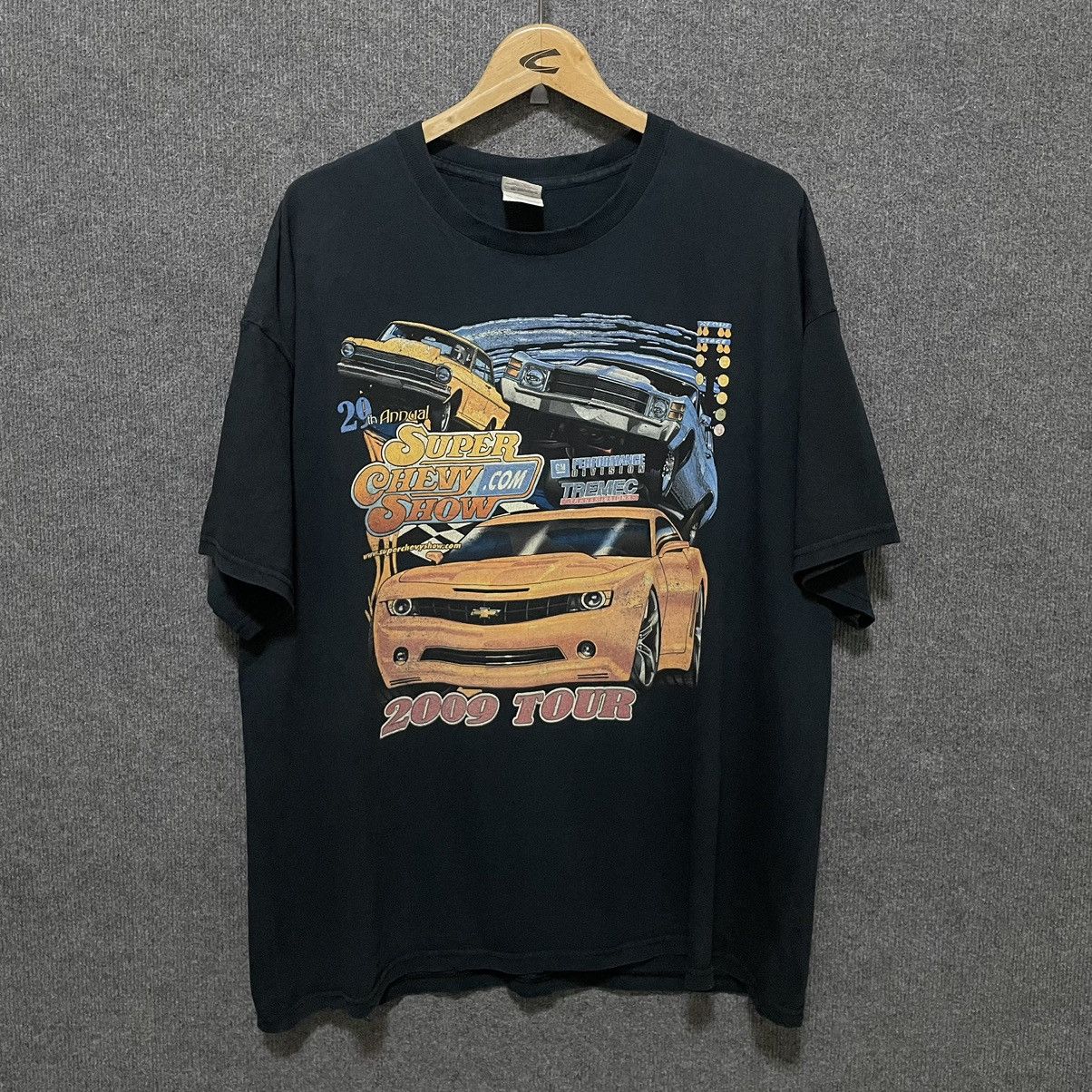 Chevrolet × Vintage Vintage 2009 Super Chevy Show Tour T Shirt Size US XL / EU 56 / 4 - 1 Thumbnail