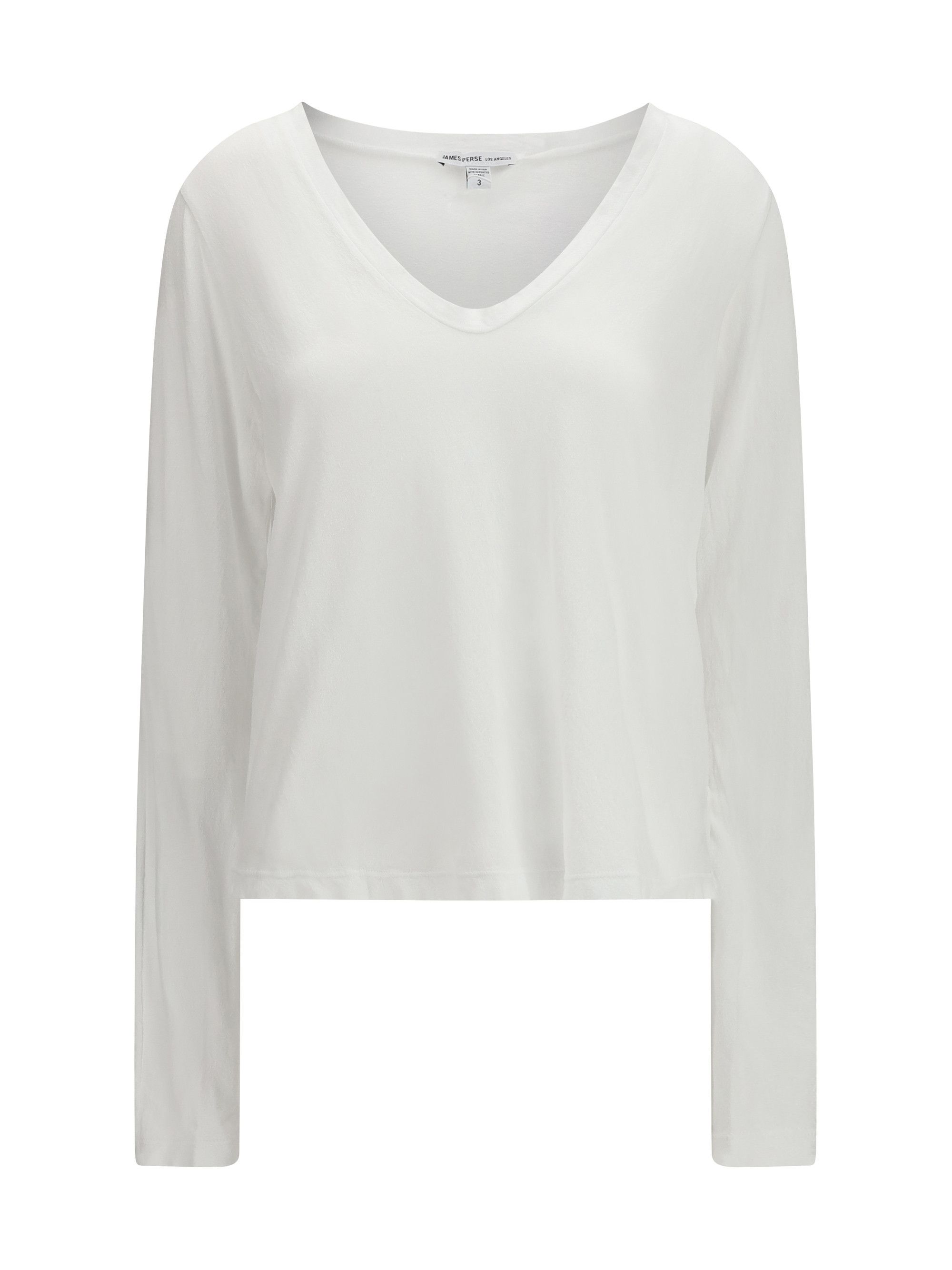 James Perse Deep V-neck long sleeve T-shirt Size L / US 10 / IT 46 - 1 Thumbnail