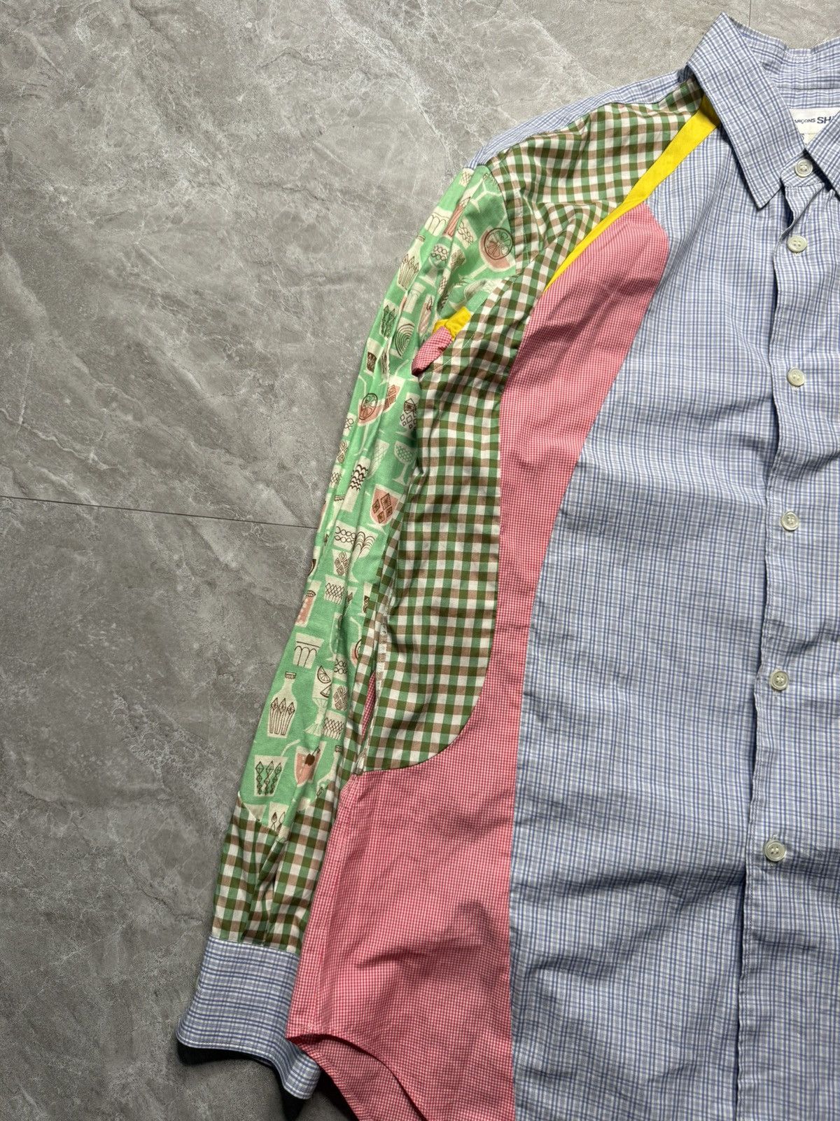 Comme des Garcons SHIRT CDG Shirt S/S 13 Patch Panneled Buttondown Size US XS / EU 42 / 0 - 4 Thumbnail